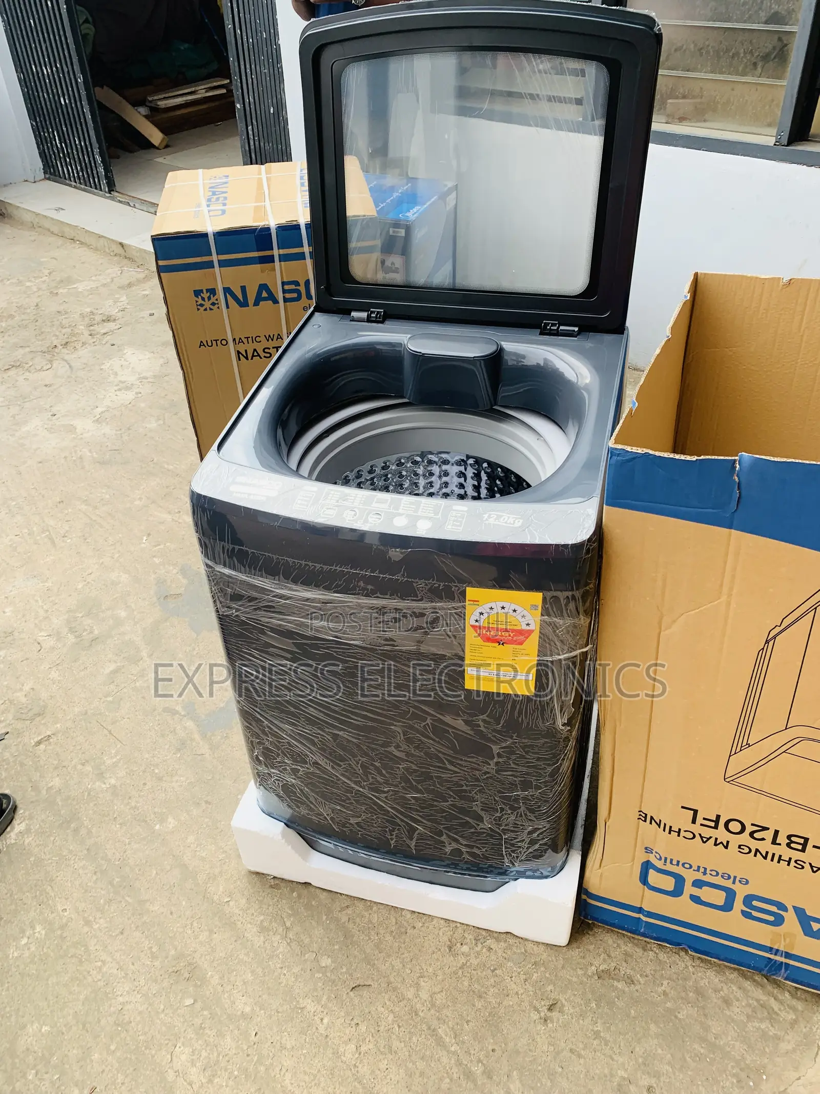 Lovely New Nasco 12KG Top Load Washing Machine (NASTL-B120FL)
