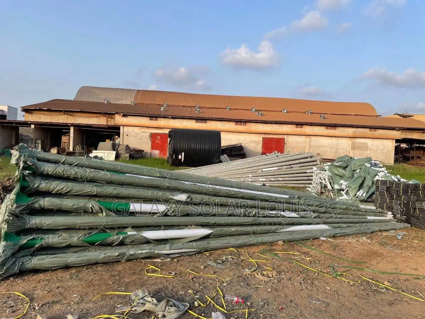 8m Galvanized Import Streetlight Pole