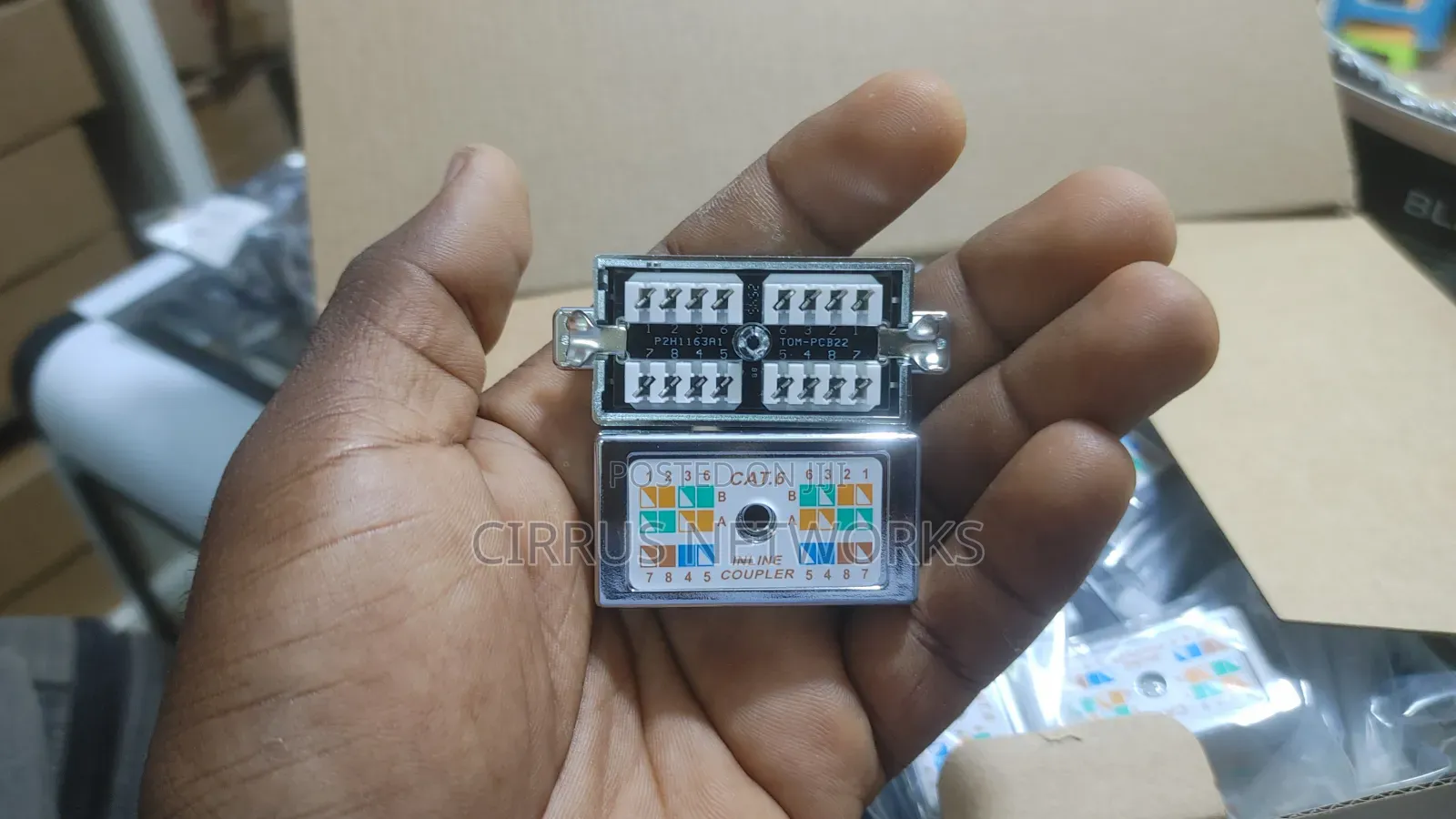 RJ45 Shielded Punch Down Ethernet Coupler