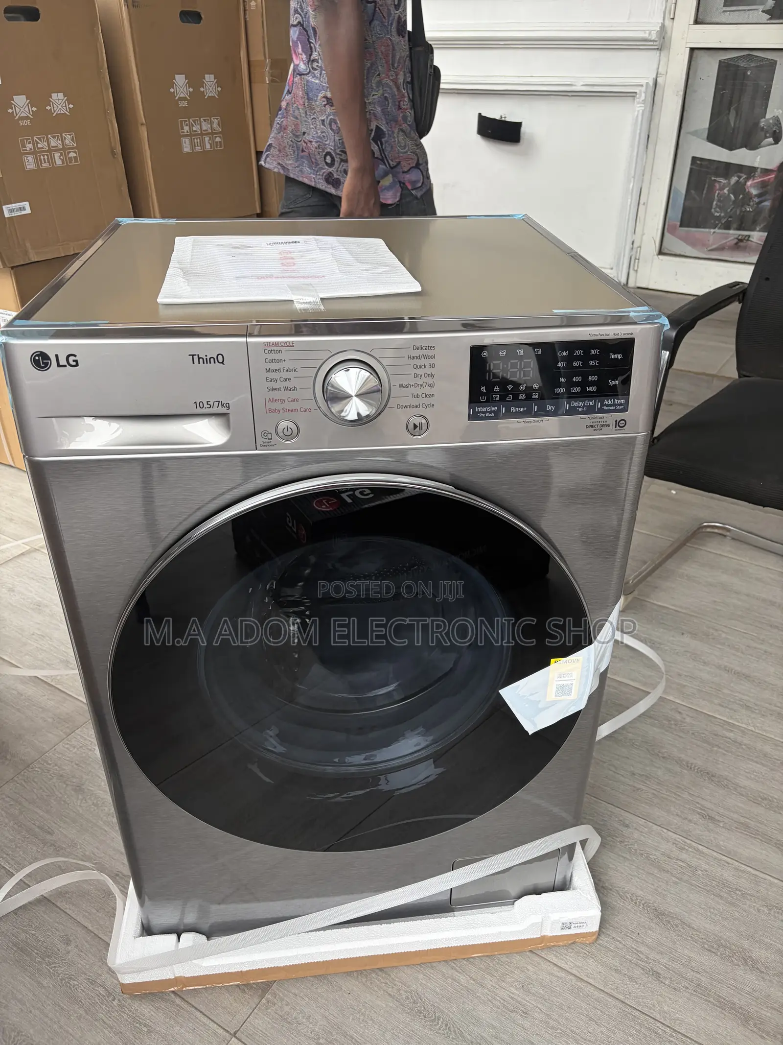 LG 10.5/7Kg Washer Dryer | TWINWashTM | TrueSteam