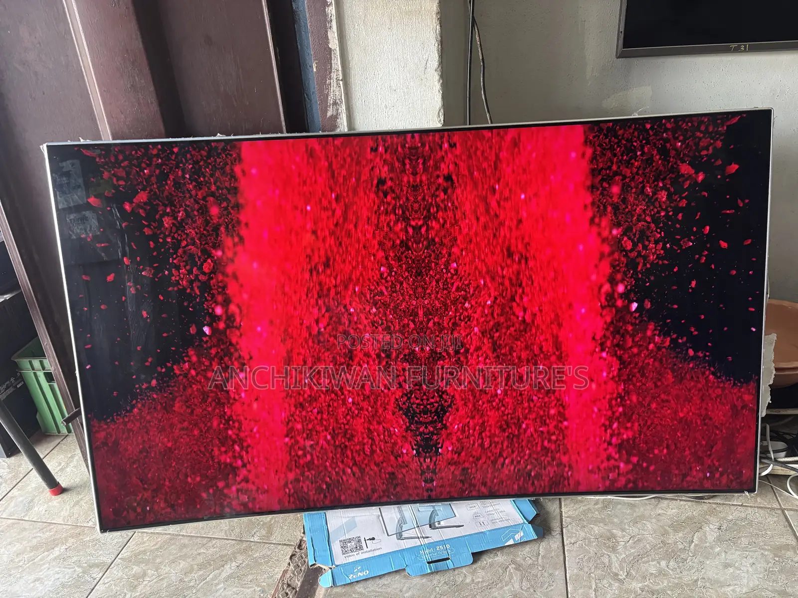 Qled Samsung Curved 55 Inches Smart TV (Cash on Delivery)