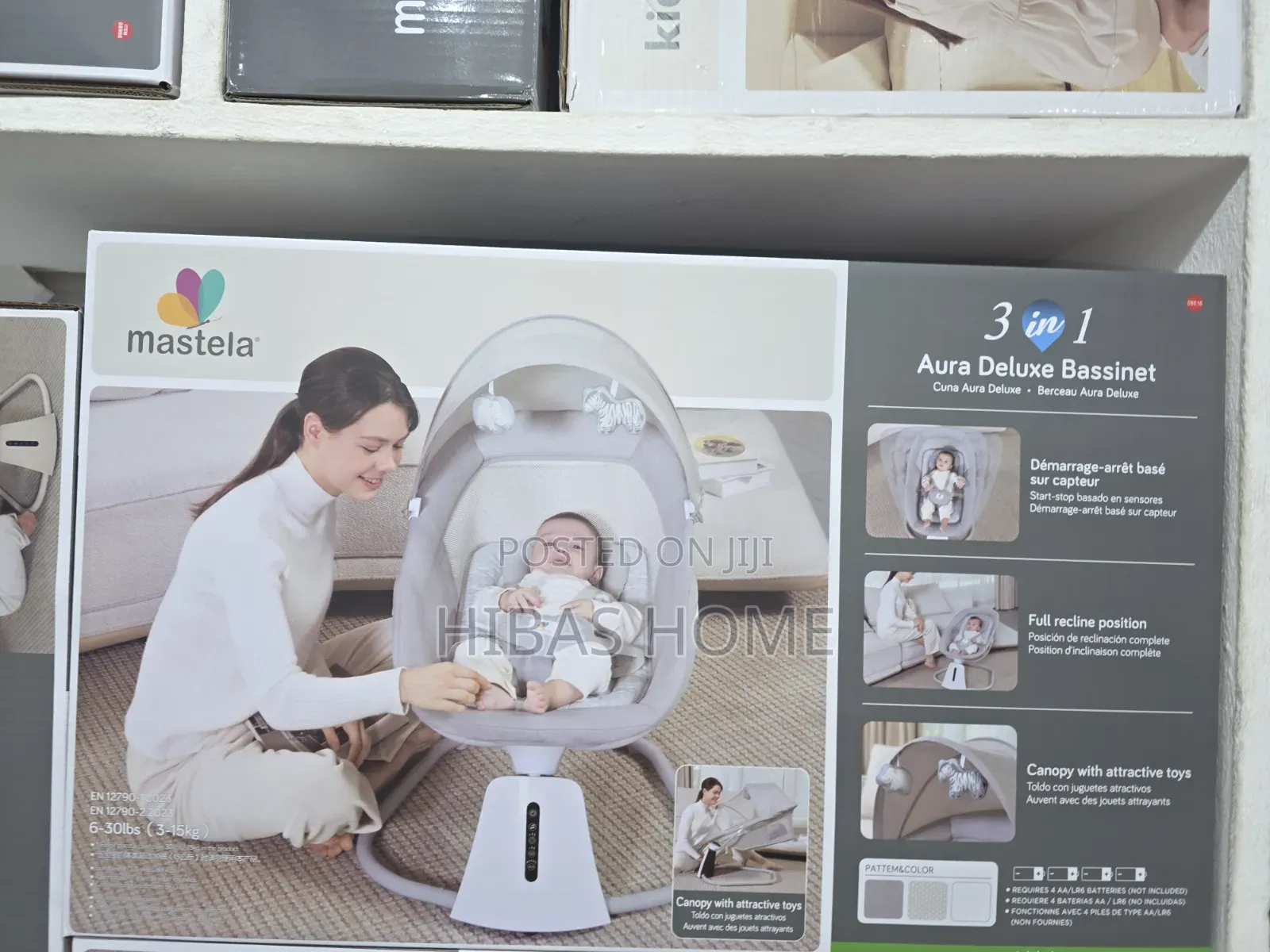 Mastela 3-in-1 Aura Deluxe Bassinet With Mosquito Net