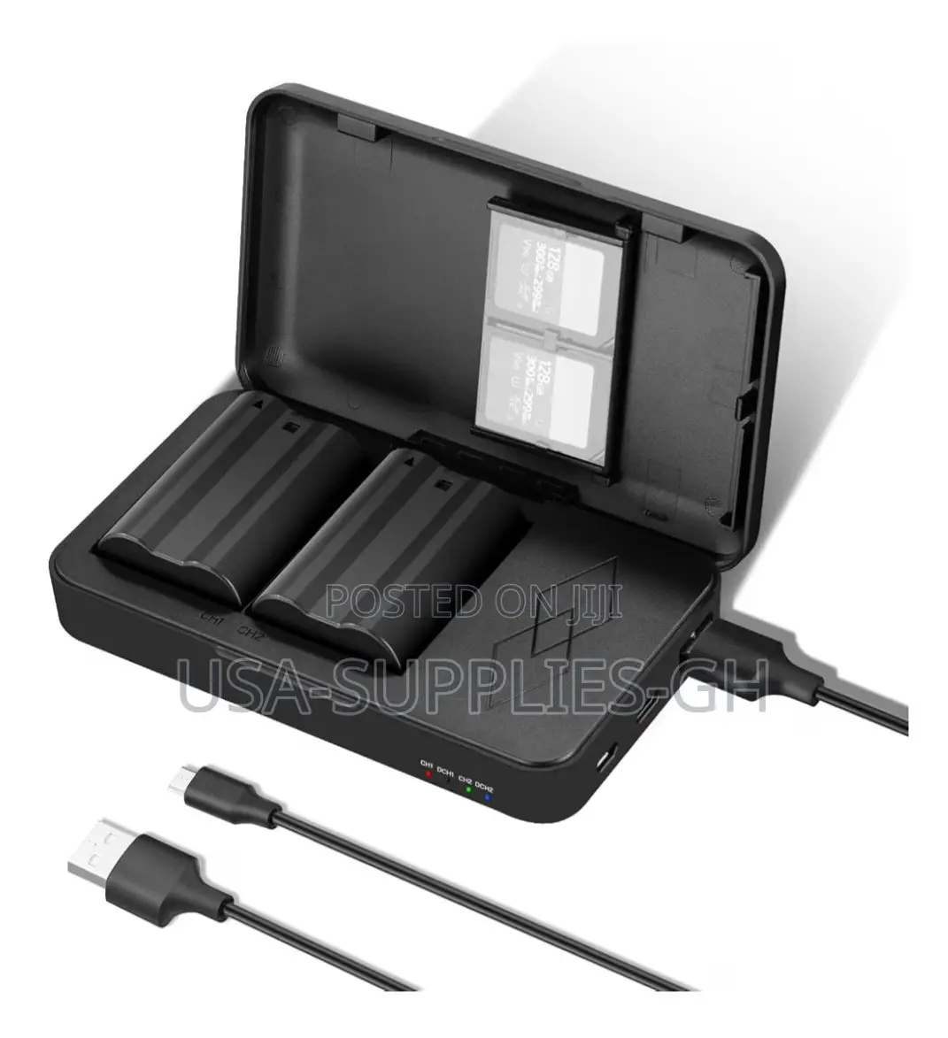 NEEWER 2pk 2400mAh Nikon EN-EL15c Batteries With Dual Charger From USA