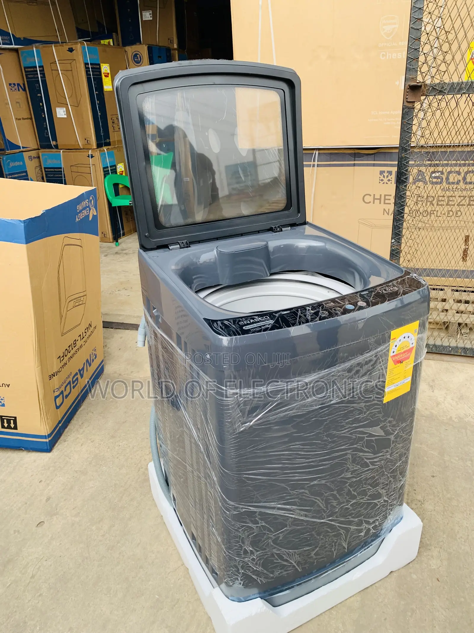 Shop the New Nasco 12kg Top Load Full Washing Machine [NASTL-B120FL]