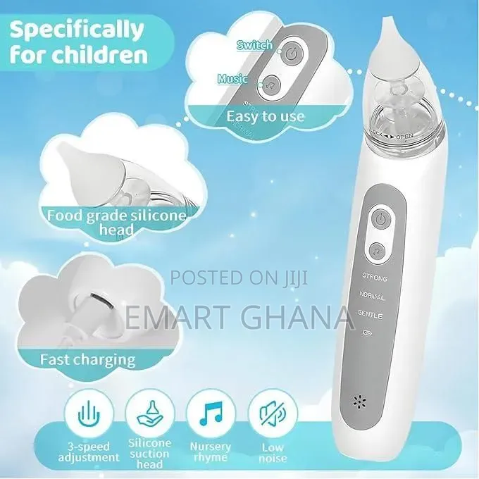USB Electric Nasal Cleaner, 3 Adjustable Suction Levels, 4 Modes