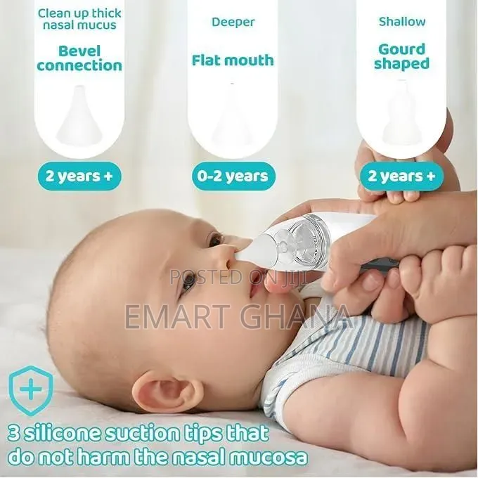 USB Electric Nasal Cleaner, 3 Adjustable Suction Levels, 4 Modes