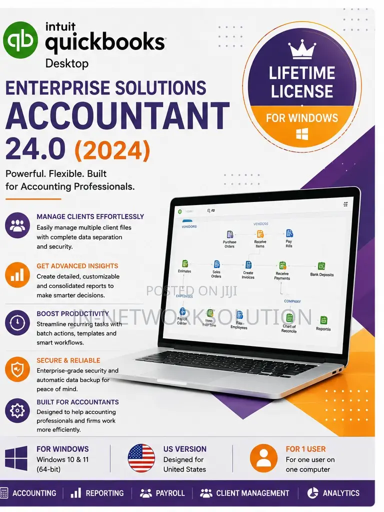 Intuit QuickBooks Desktop Enterprise Solutions Accountant 24.0 (2024)