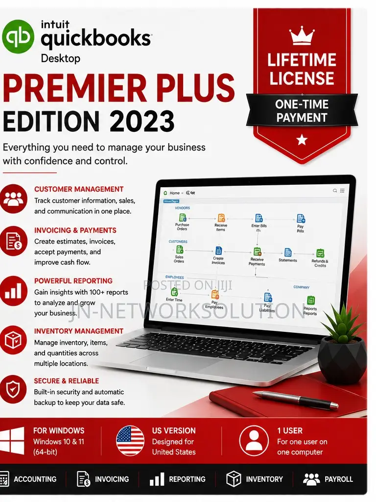 Intuit QuickBooks Desktop PremierPlus Edition2023 Lifetime(US Version)