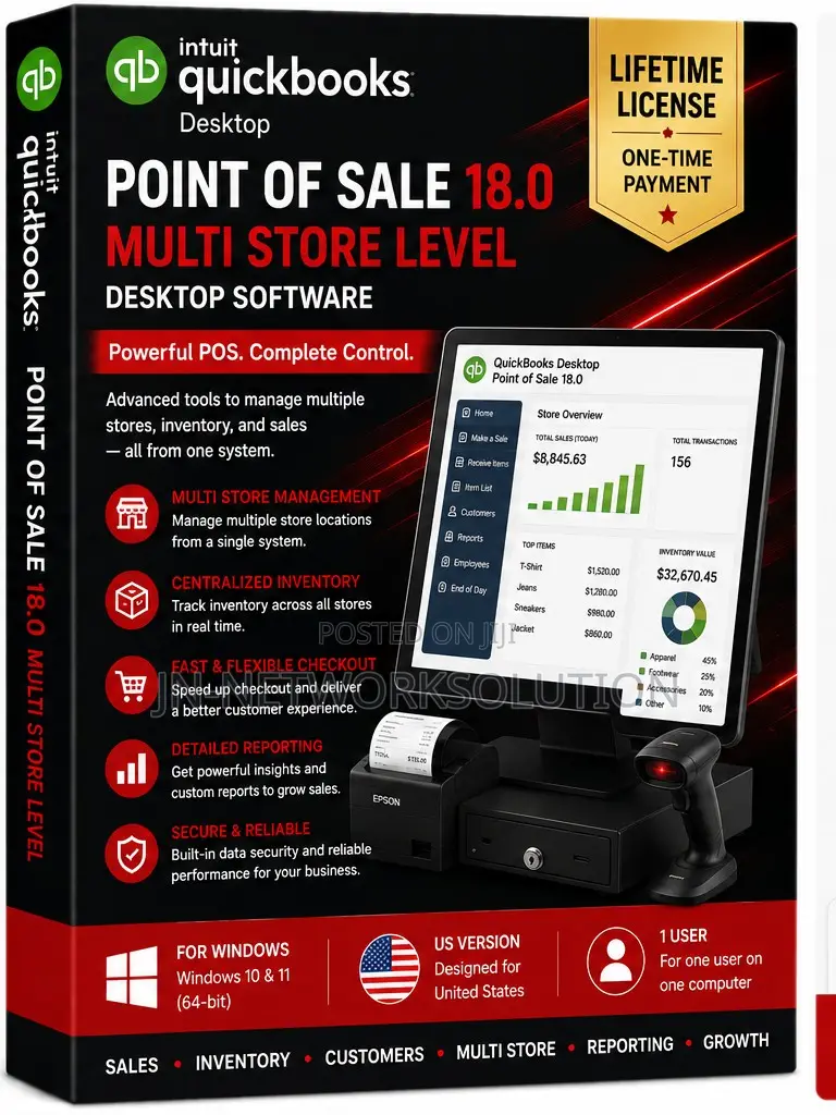 Intuit QuickBooks Desktop Point of Sale 18.0 (Multi Store Level)