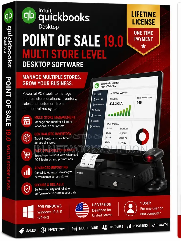 Intuit QuickBooks Desktop Point of Sale 19.0 (Multi Store Level)
