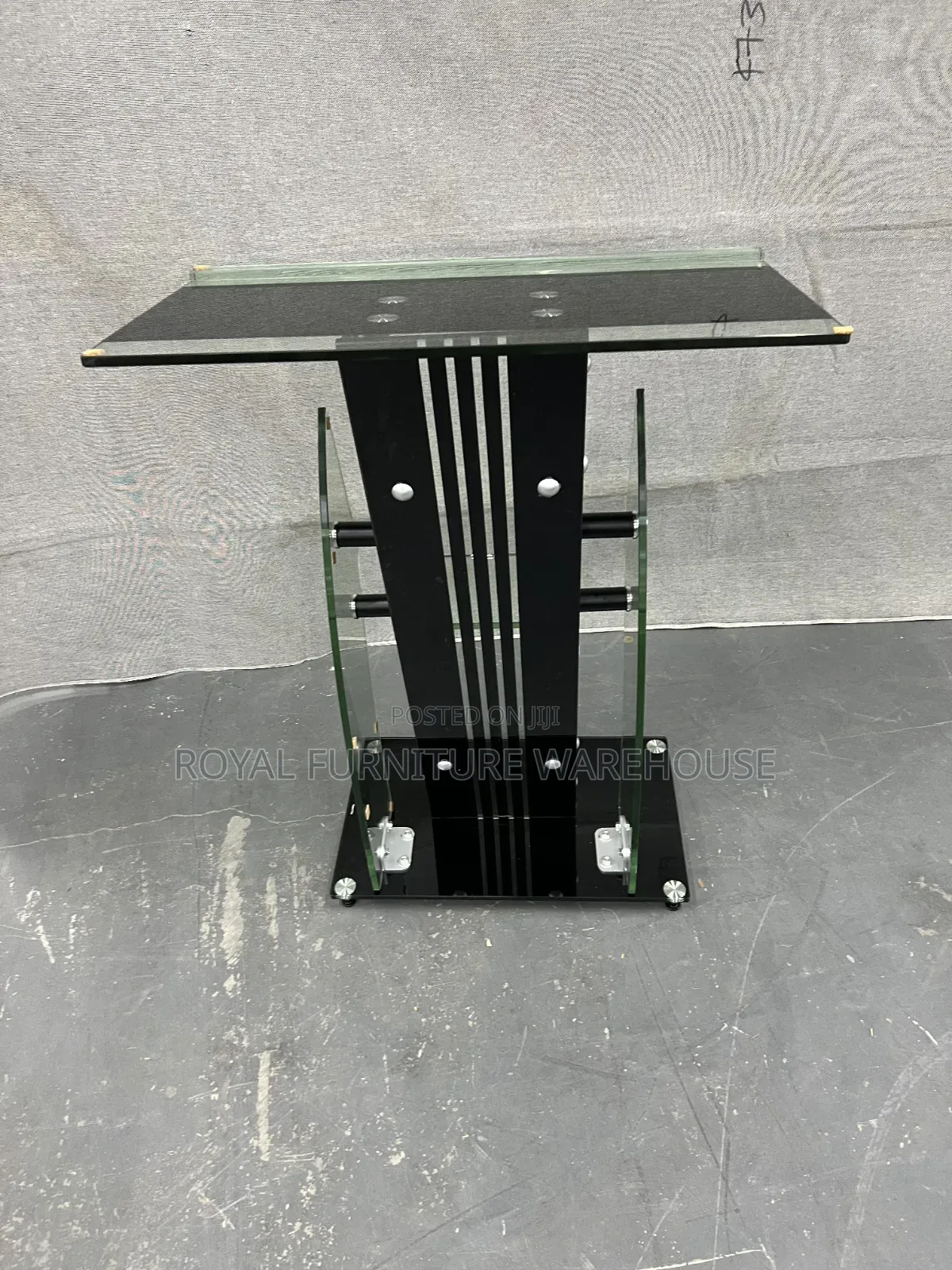 Modern Tempered Glass Church Preaching Pulpit and Podium Stand