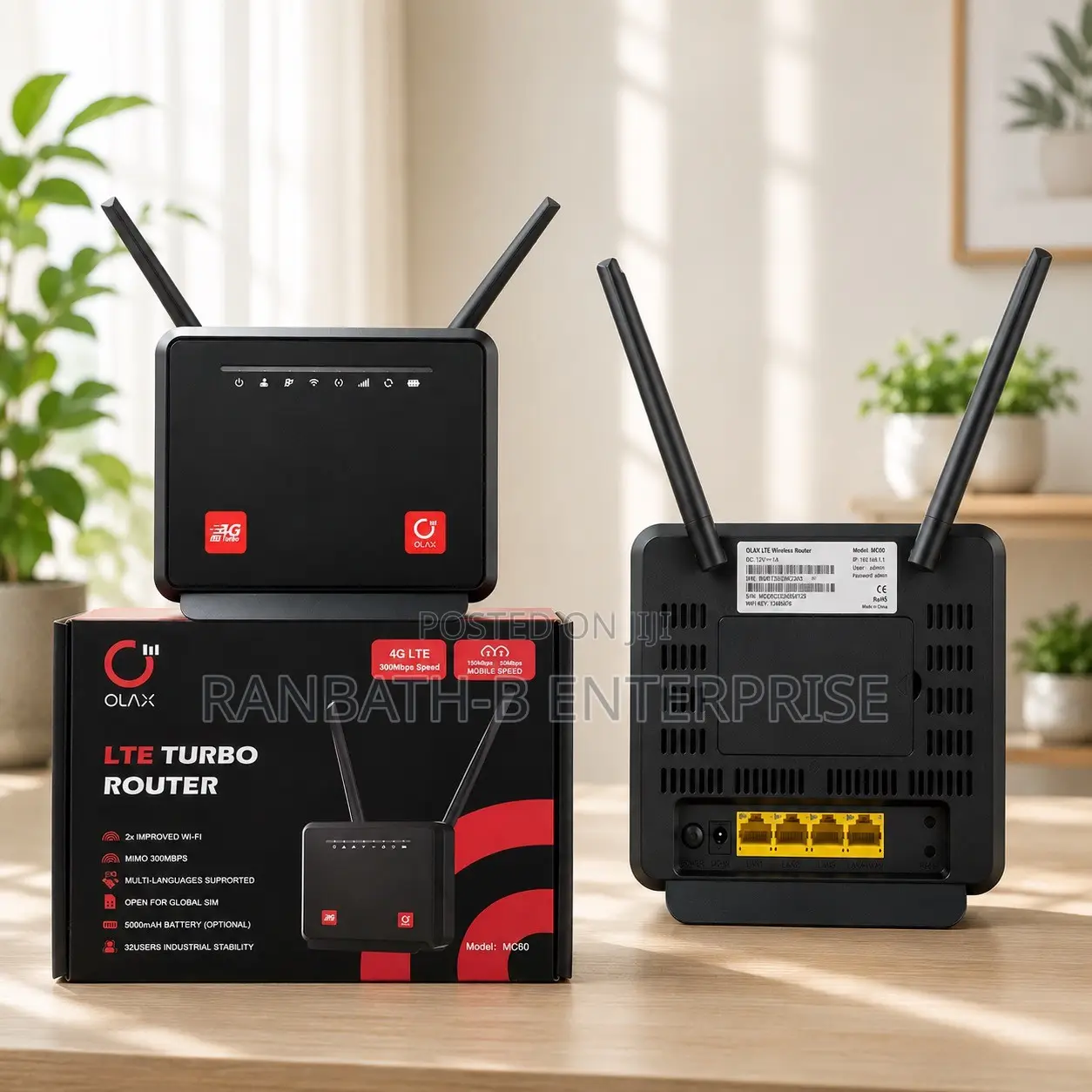 OLAX Mc60 300Mbps Turbo LTE Router – Ready for Work Home
