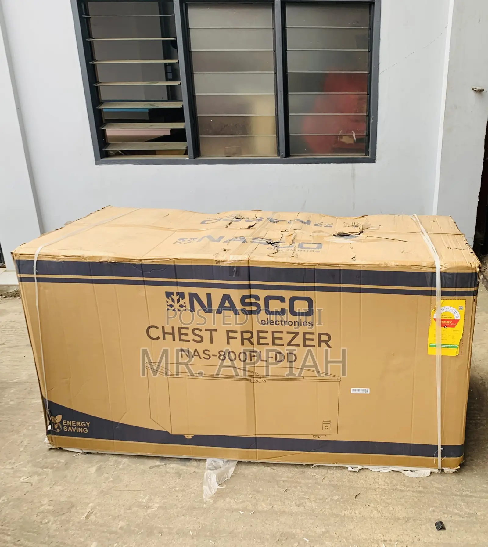 Energy Efficient Nasco Nas-850fl -Dd 600L Chest Freezer(Gray) 