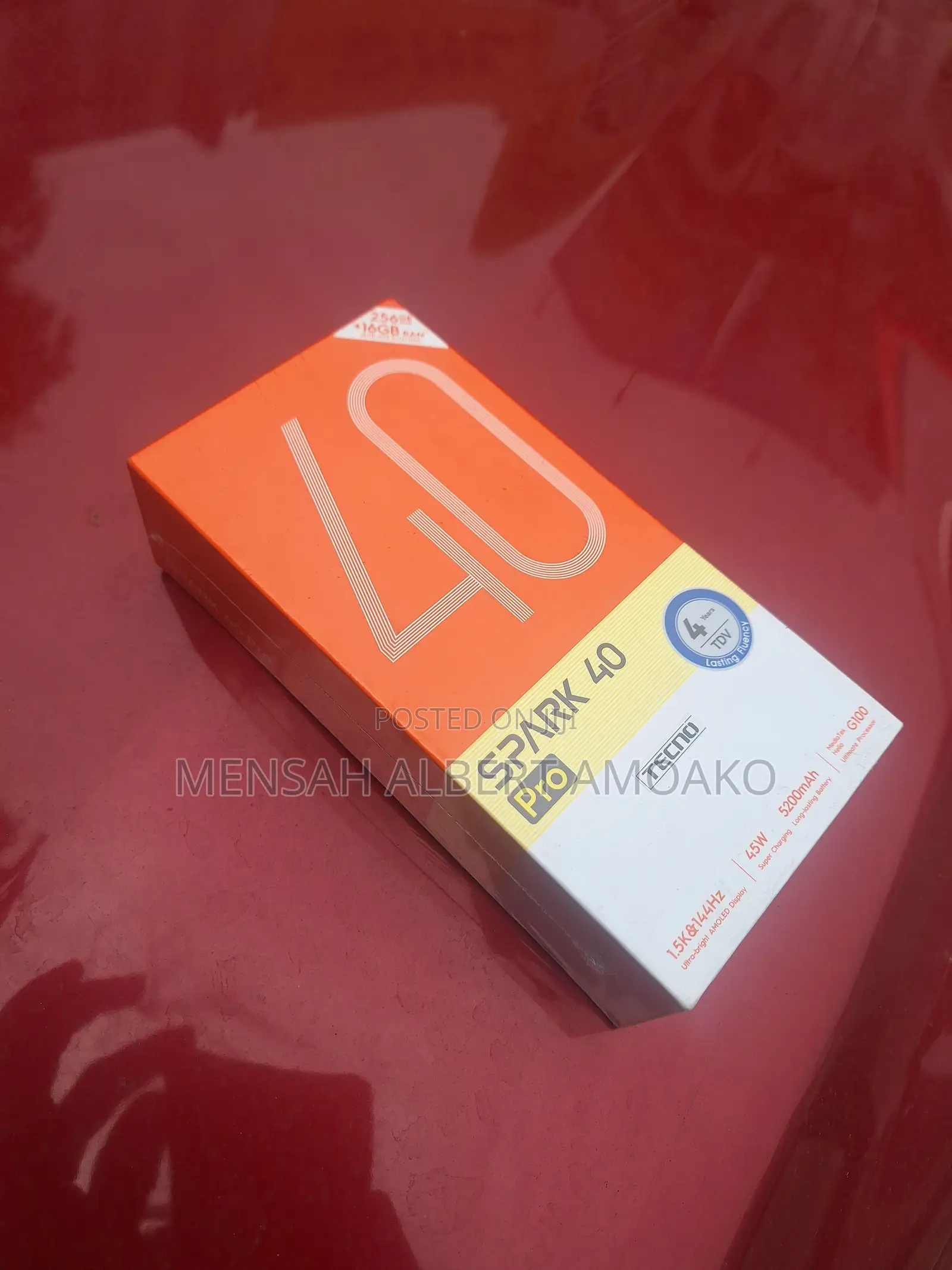 New Tecno Spark 40 256 GB Black