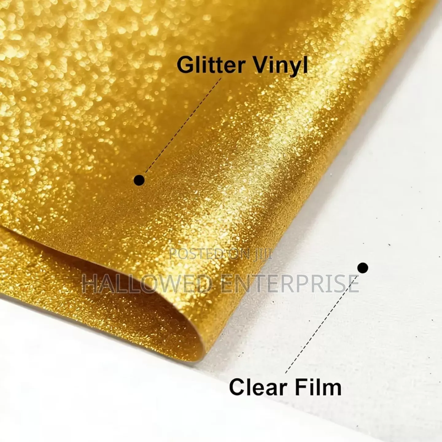 Glitter/Shiny Heat Transfer Vinyl for Tshirt, Bags, Caps