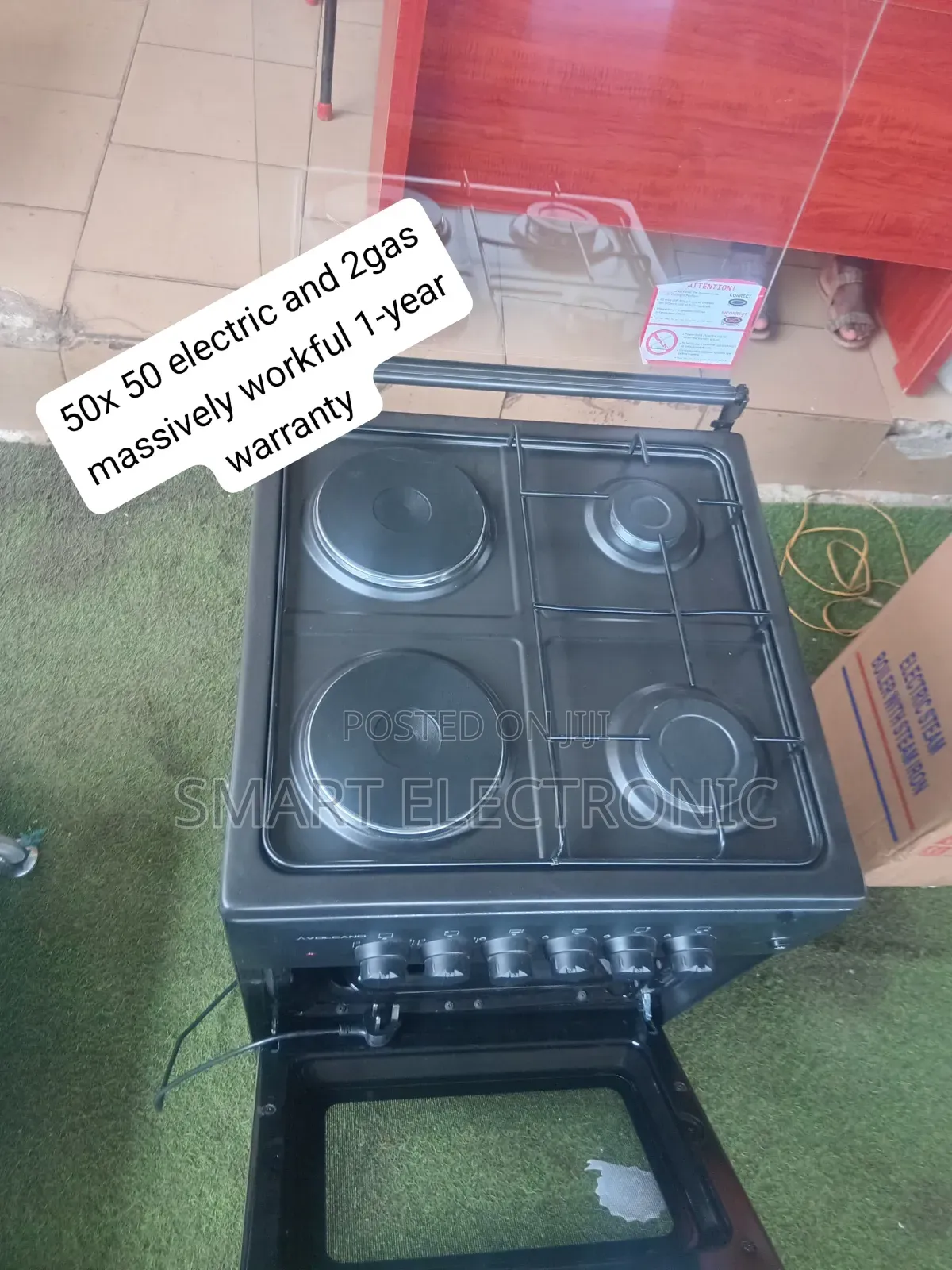 Volcano Gas Cooker With Oven – 6 Powerful Burners for Fast Cooking