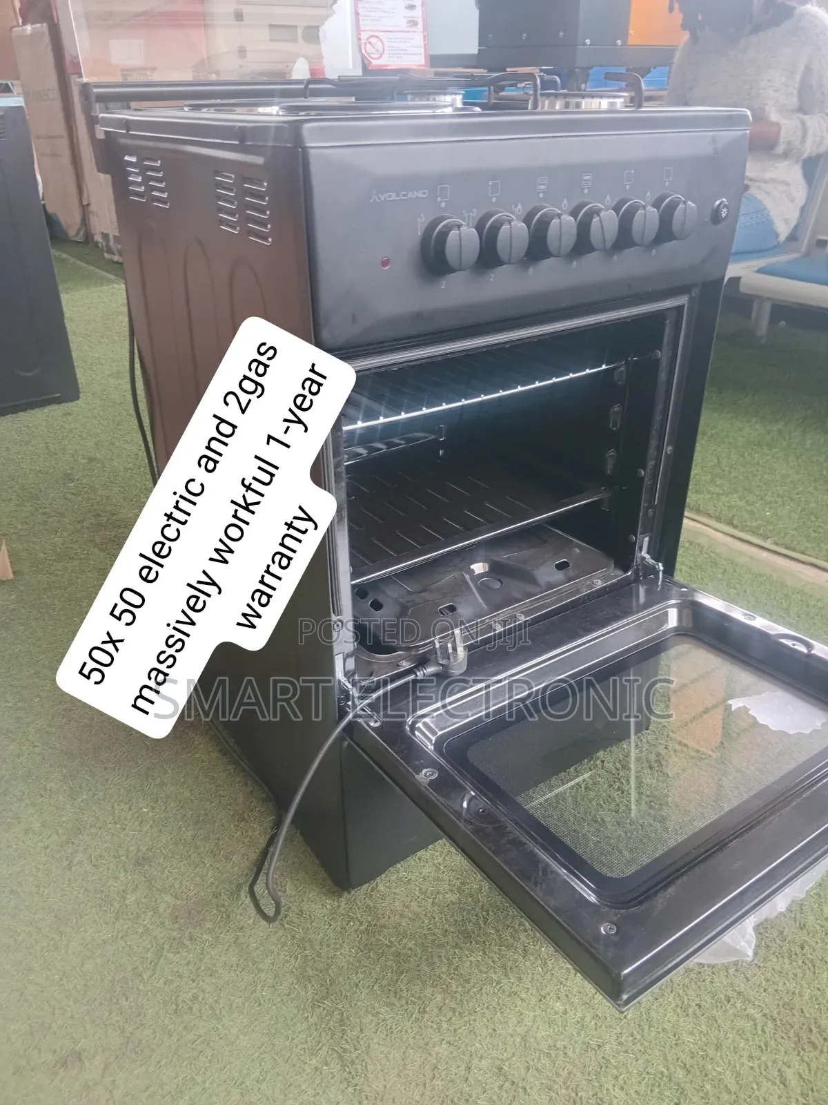Volcano 6Burner Gas Range Cooker Stylish Design Powerful Performance