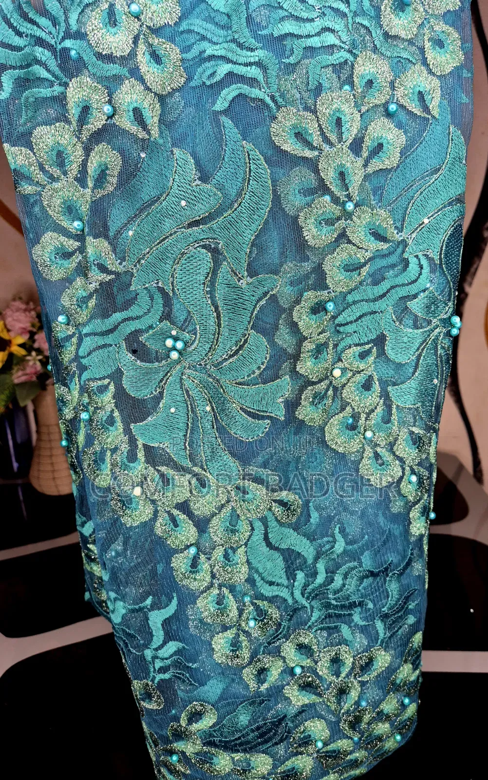 Classy Green Embroidery Net Lace