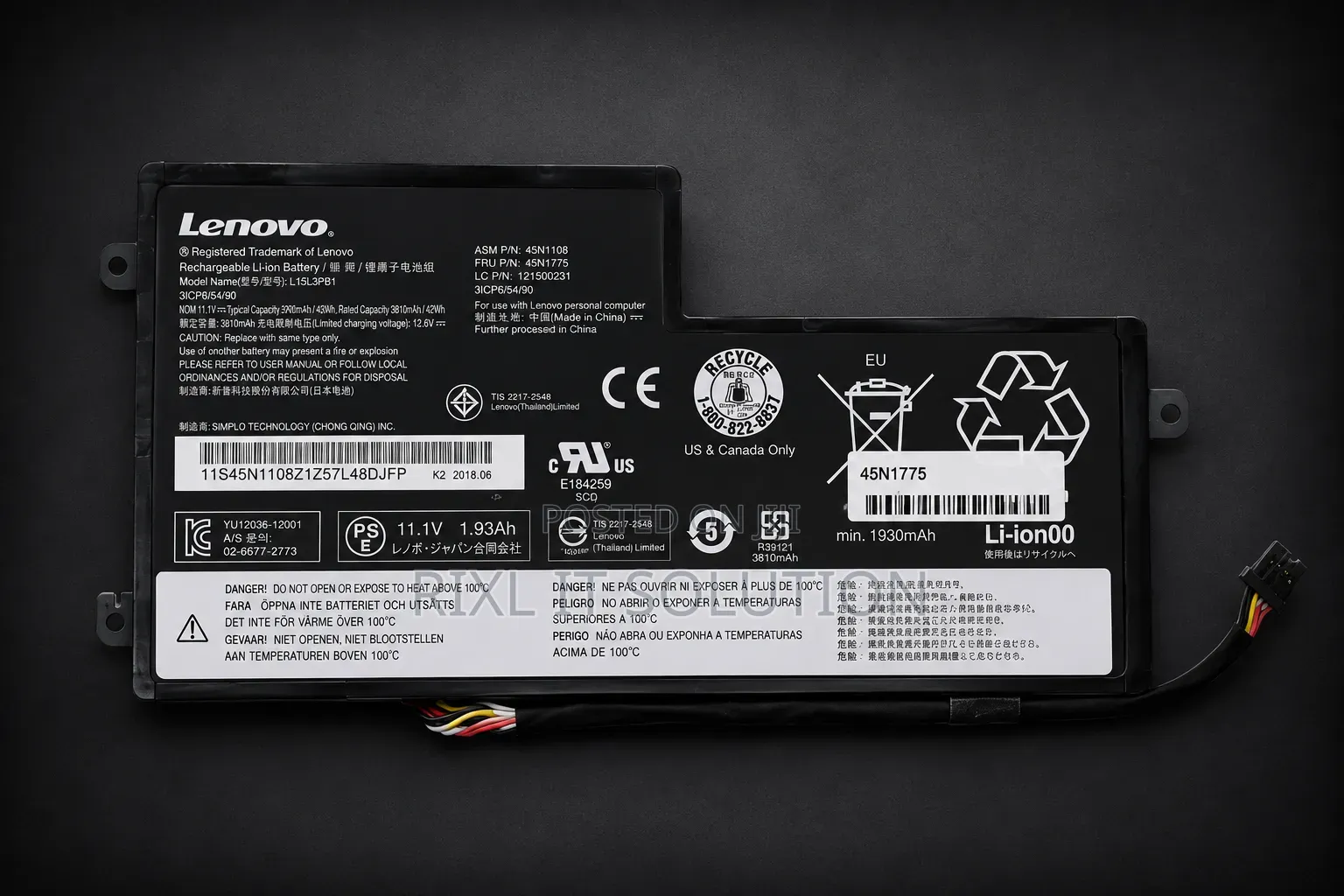 Lenovo 45N1773 Original Laptop Battery for ThinkPad X240 T460 Series