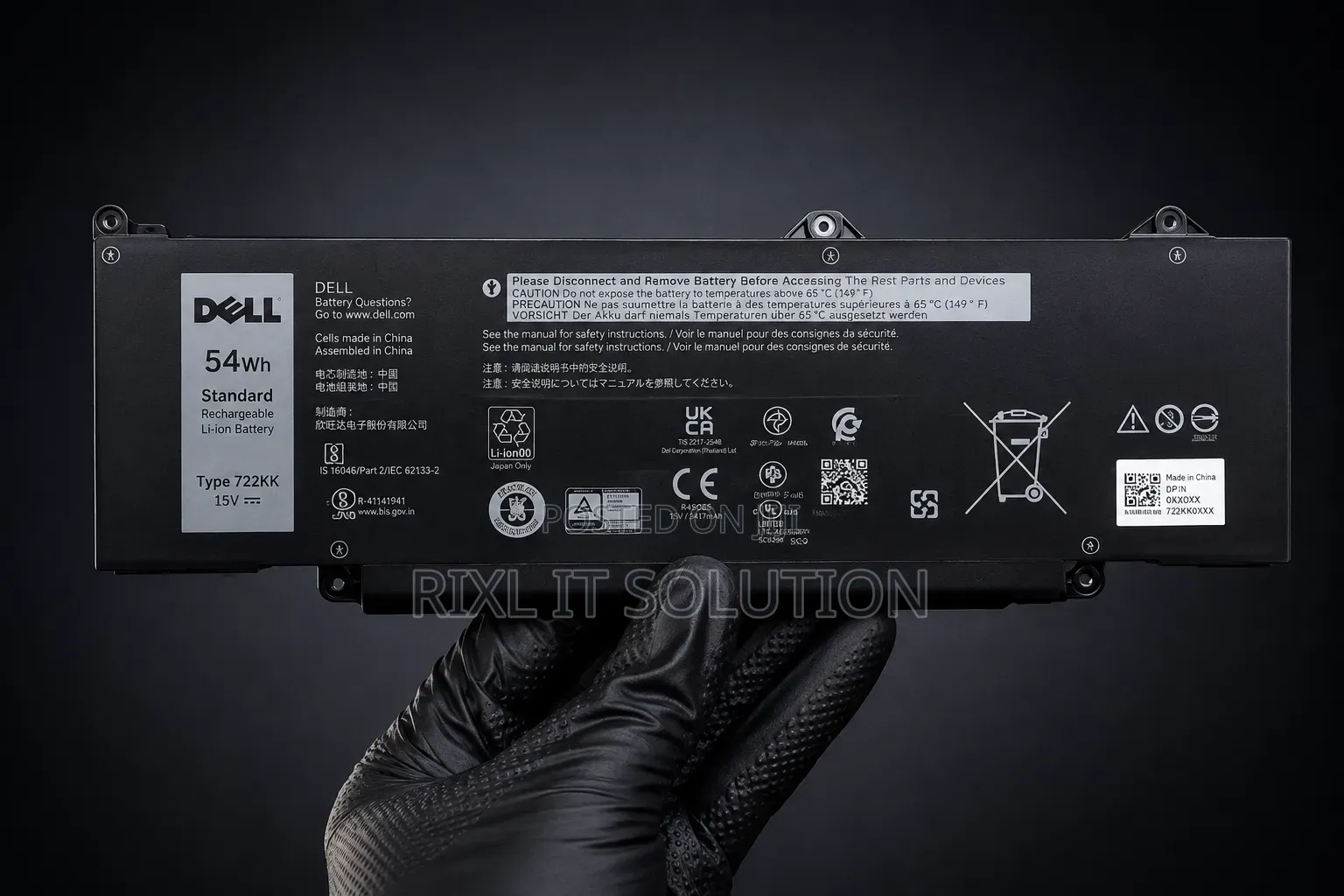 Original Dell DR02P 54Wh Battery Latitude 5440 5450 Precision 3480
