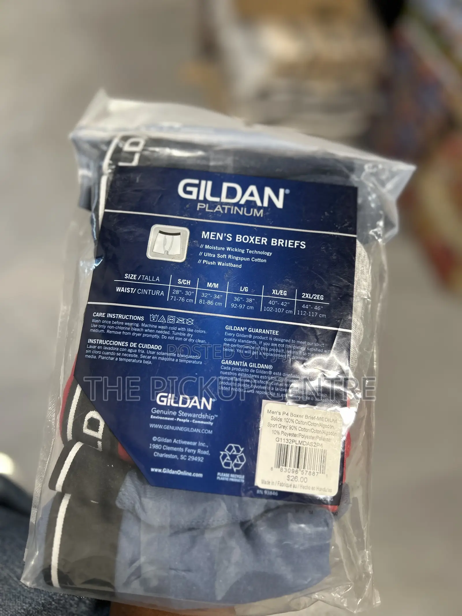 Gildan Platinum Men's 4 Boxer Briefs