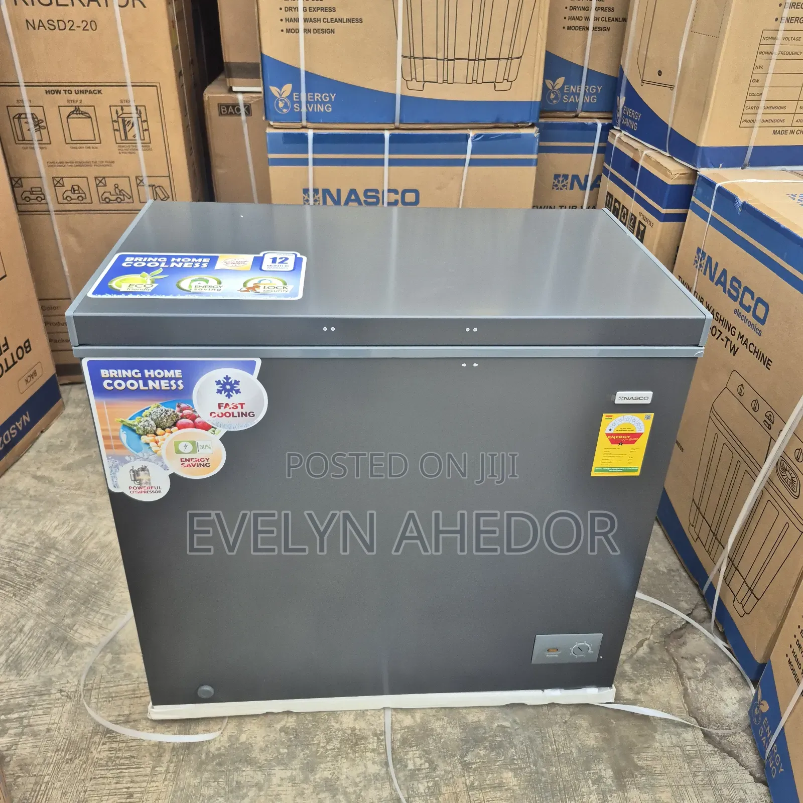 Good Price of Nasco Chest Freezer 200L With Lock and Key for Sale