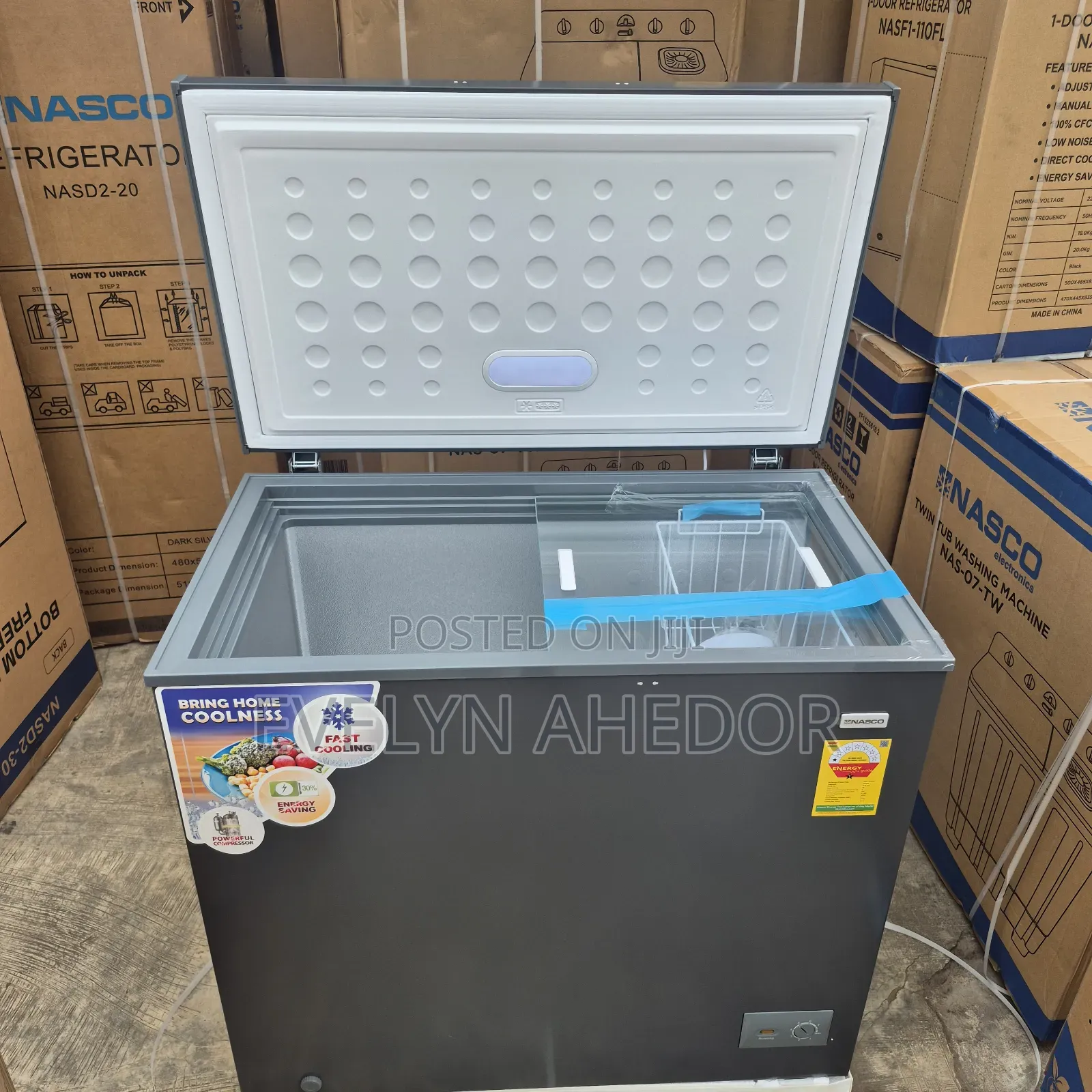 Good Price of Nasco Chest Freezer 200L With Lock and Key for Sale