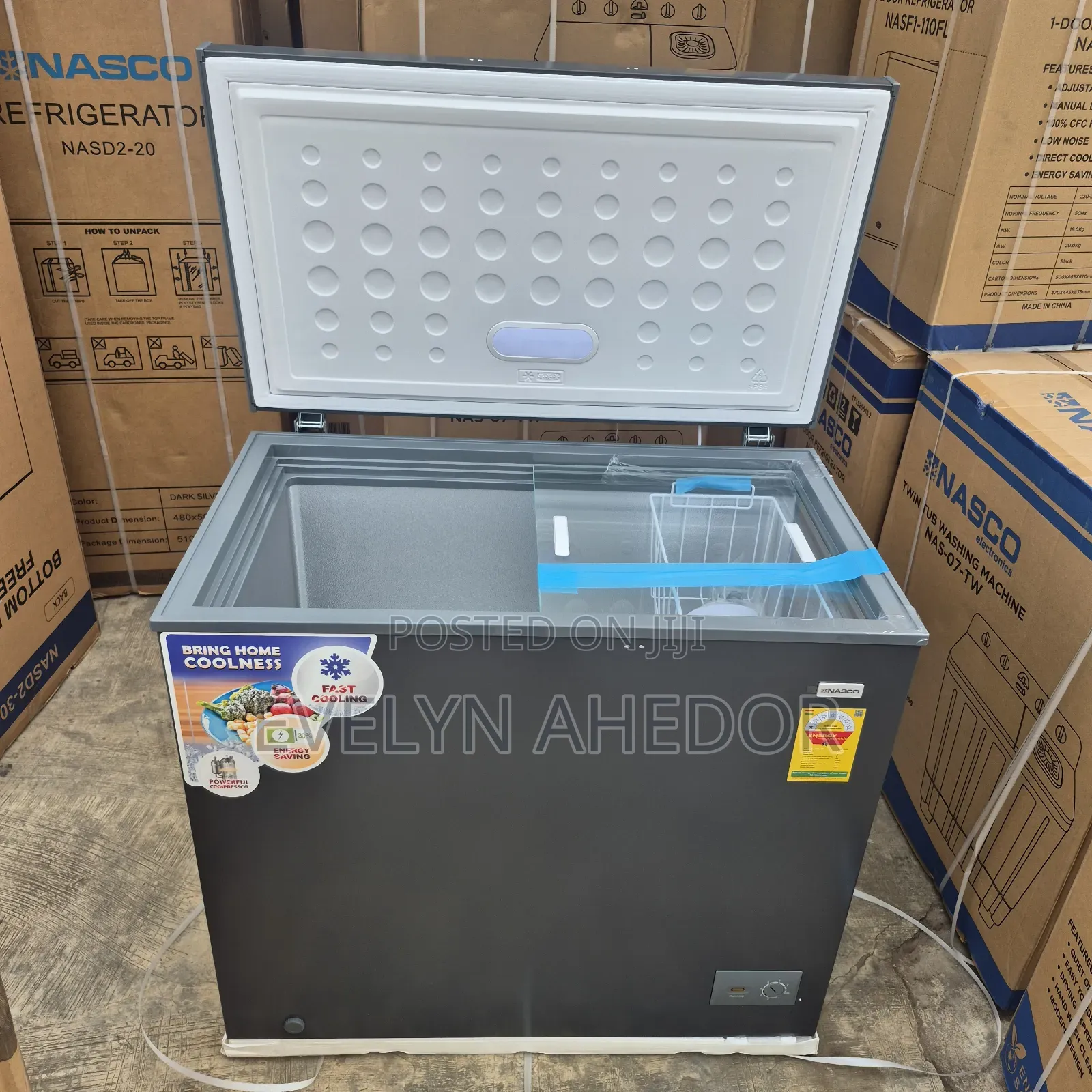 Good Price of Nasco Chest Freezer 200L With Lock and Key for Sale