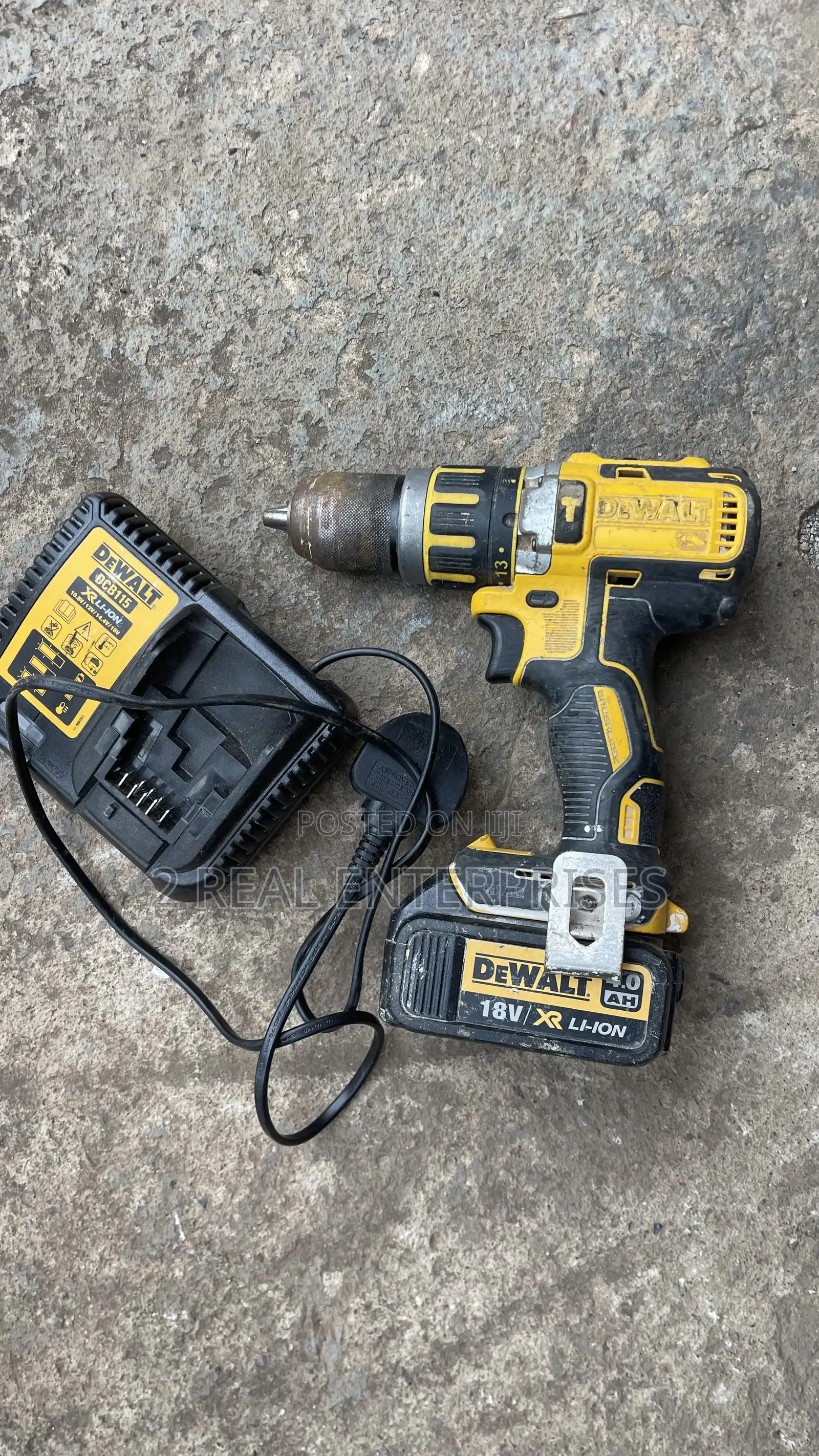 DeWalt 18V XR Brushless Combi/Hammer Drill UK Used