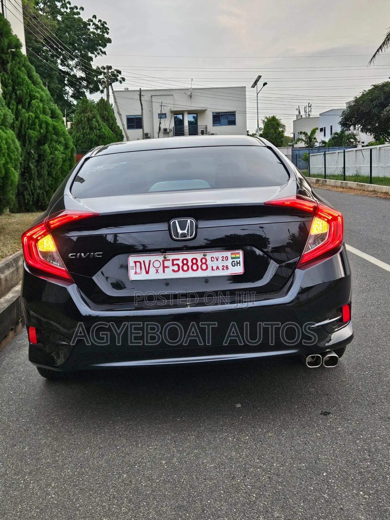 Honda Civic LX 4dr Sedan (2.0L 4cyl) 2017 Black