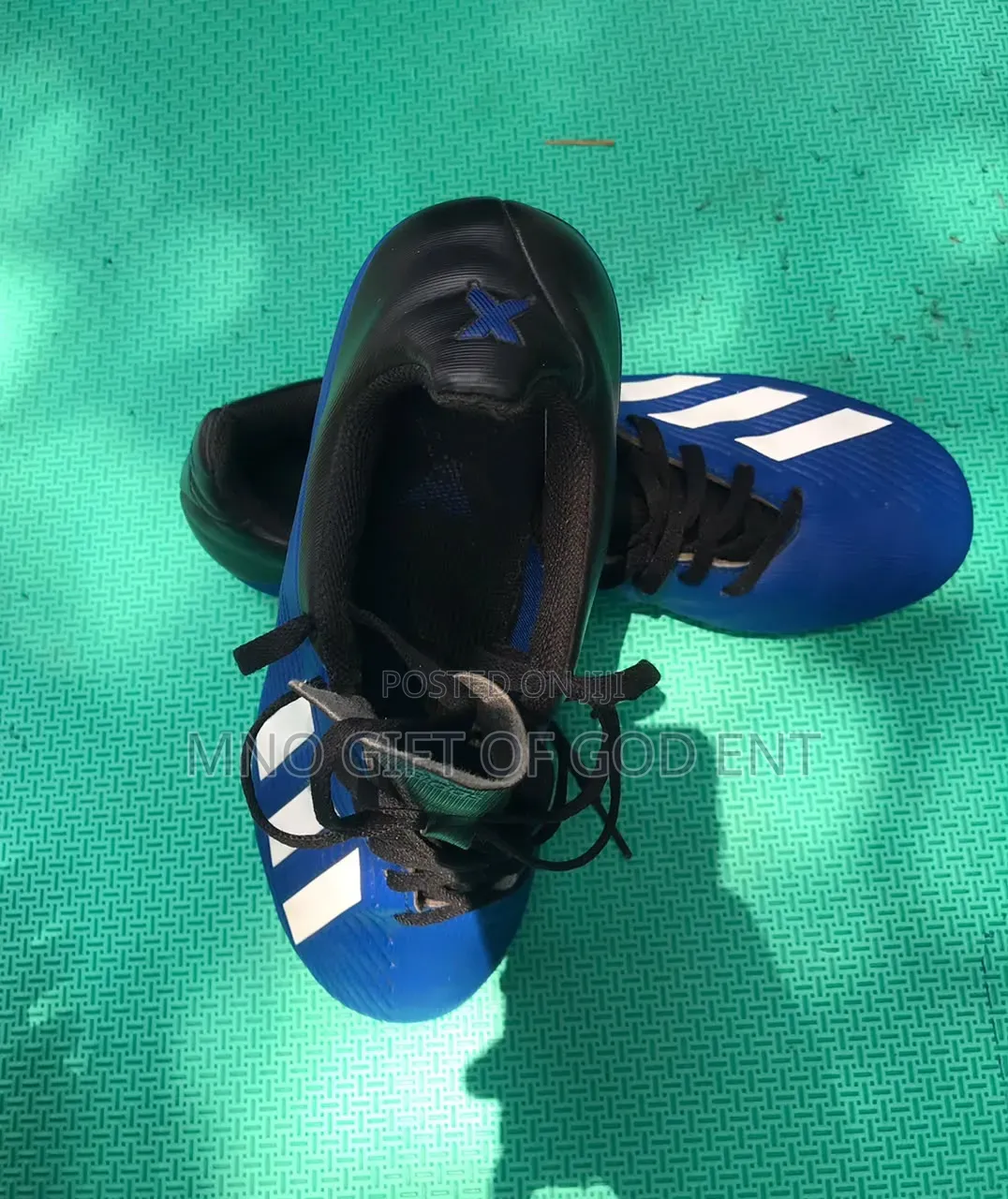Adidas Copa Pure 2.1 FG Marinerush Men\'s 10 Blue White Soccer Cleats.