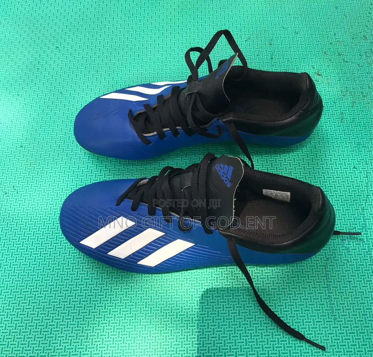 Adidas Copa Pure 2.1 FG Marinerush Men\'s 10 Blue White Soccer Cleats.