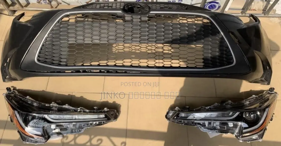Toyota Corolla 2020 Front Bumper Le Complete With Headlights Pair