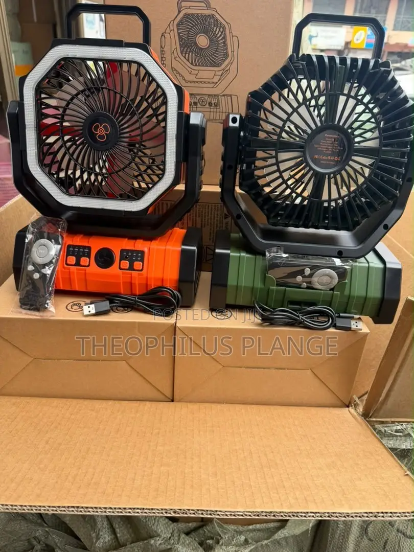 Rechargeable Fan, Light and Power Bank