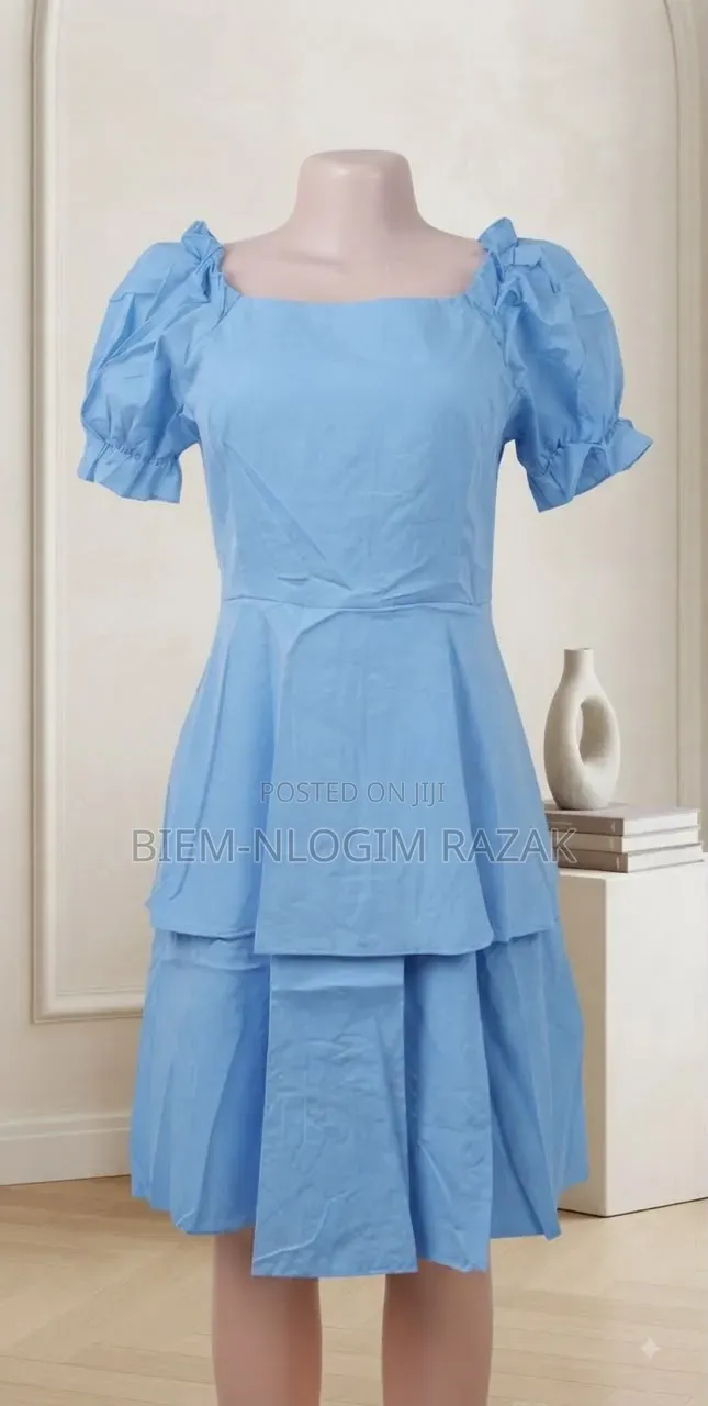 High Quality Modern Ladies Pleated Flare Office Dress Available