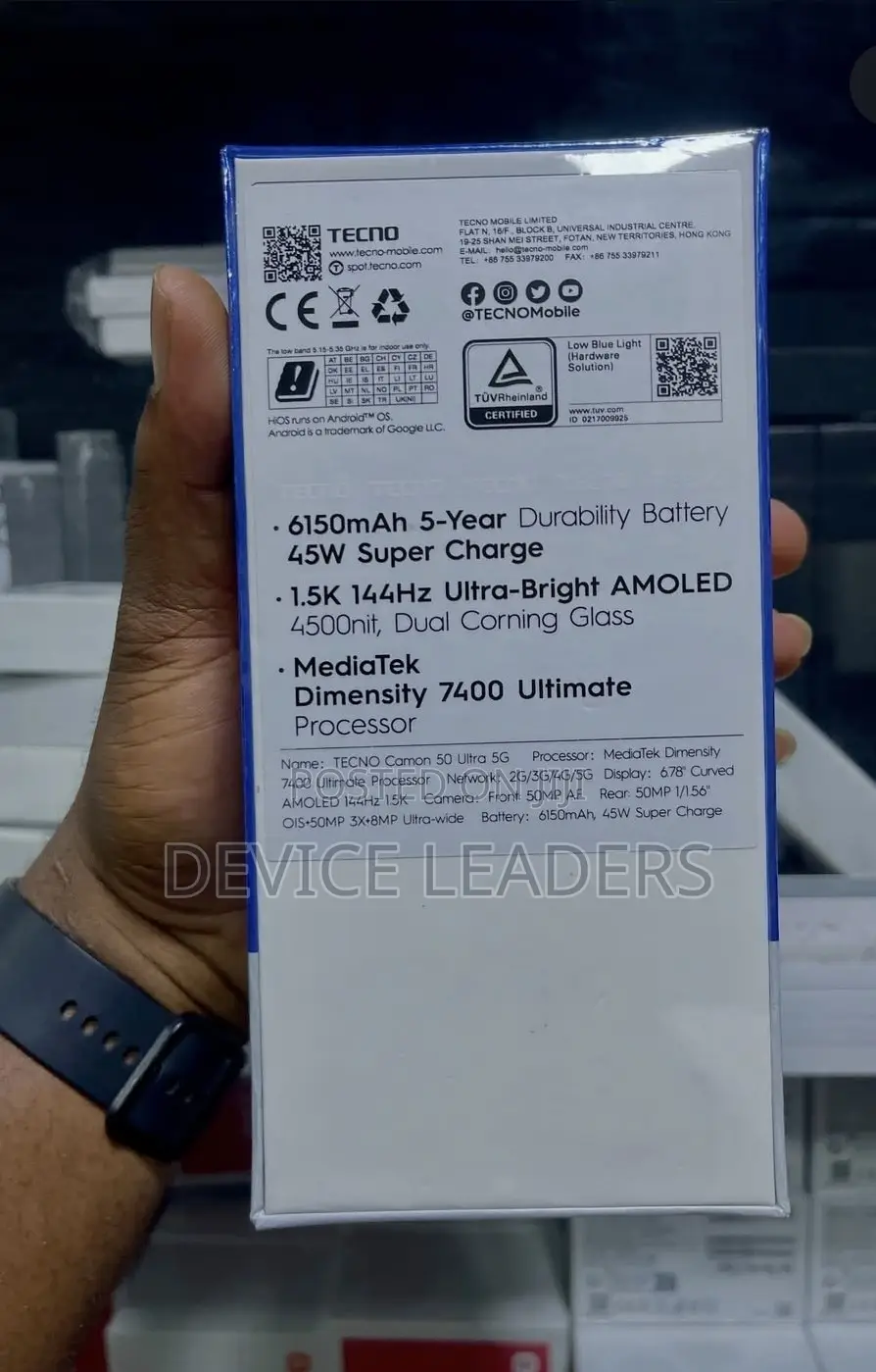 New Tecno Camon 50 Ultra 512 GB Blue