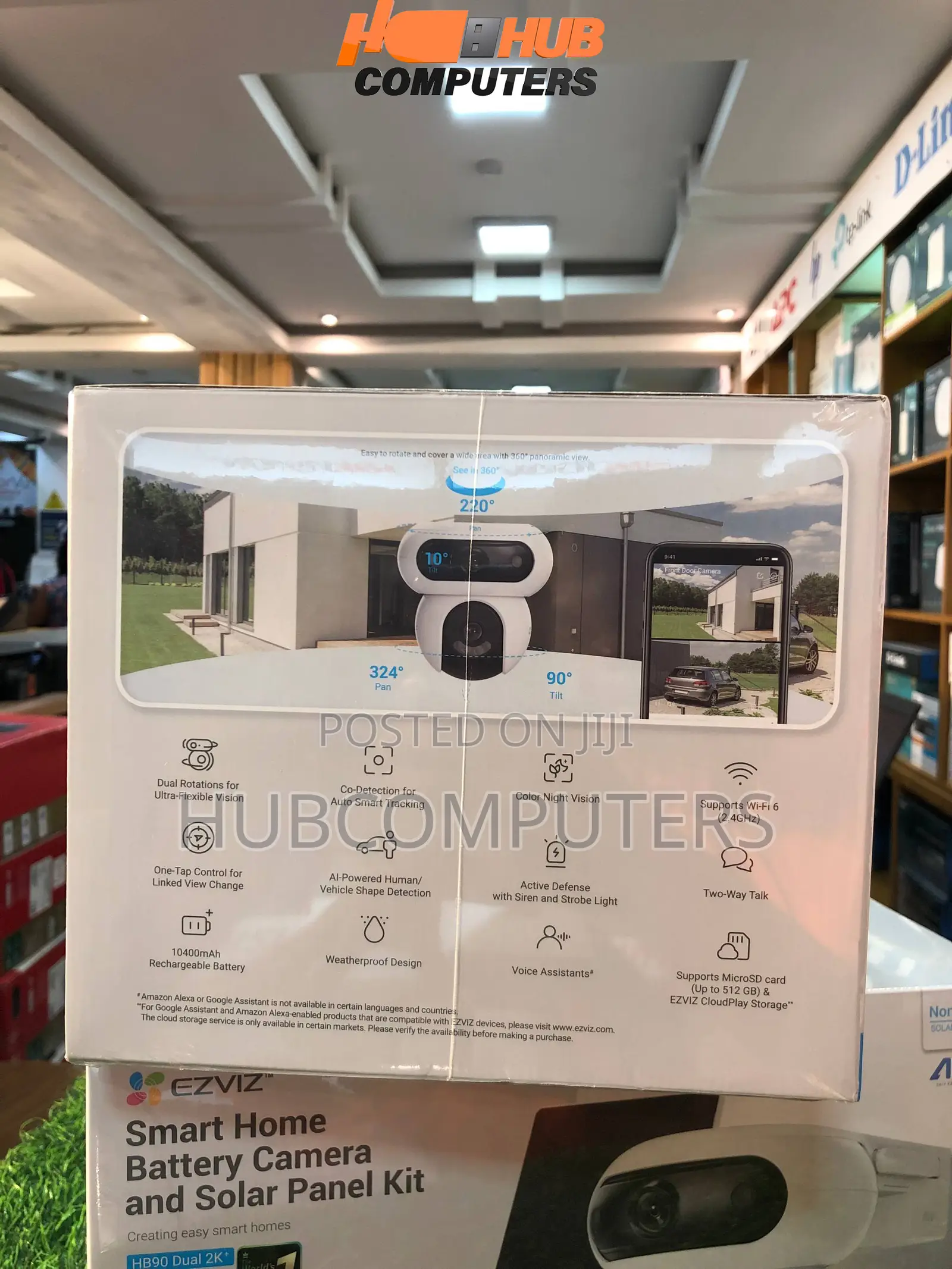 Ezviz CS-HB90/SP (4MP+4MP) Wi-Fi Solar Dual Lens Smart Home Camera Kit