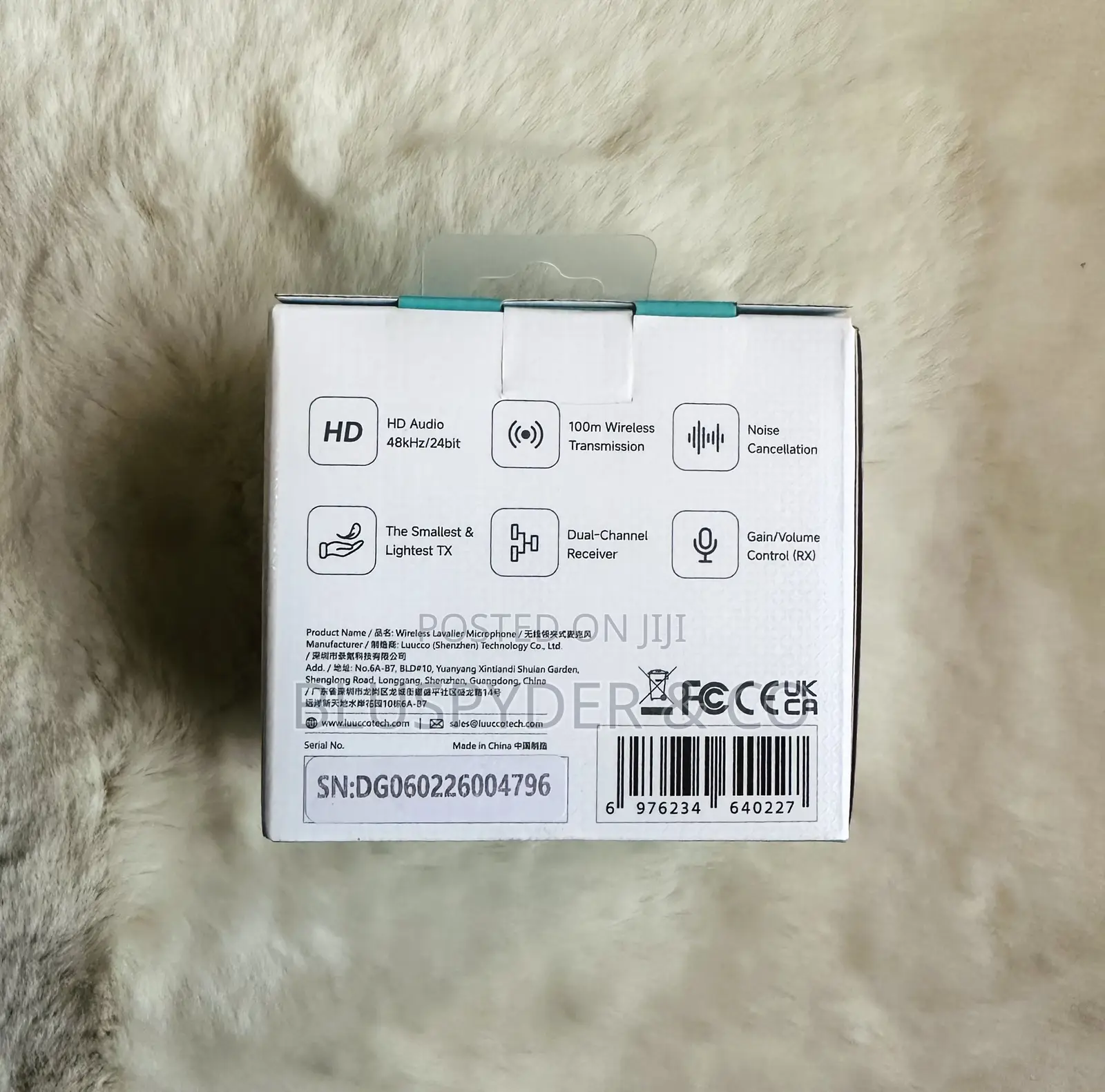 Lucco Airwave Mini- (USB-C) Wireless Lavalier Microphone