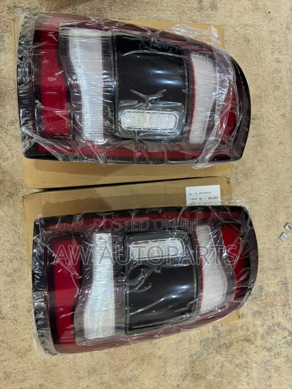 RAM 2020-2024 Taillight Black. Pair