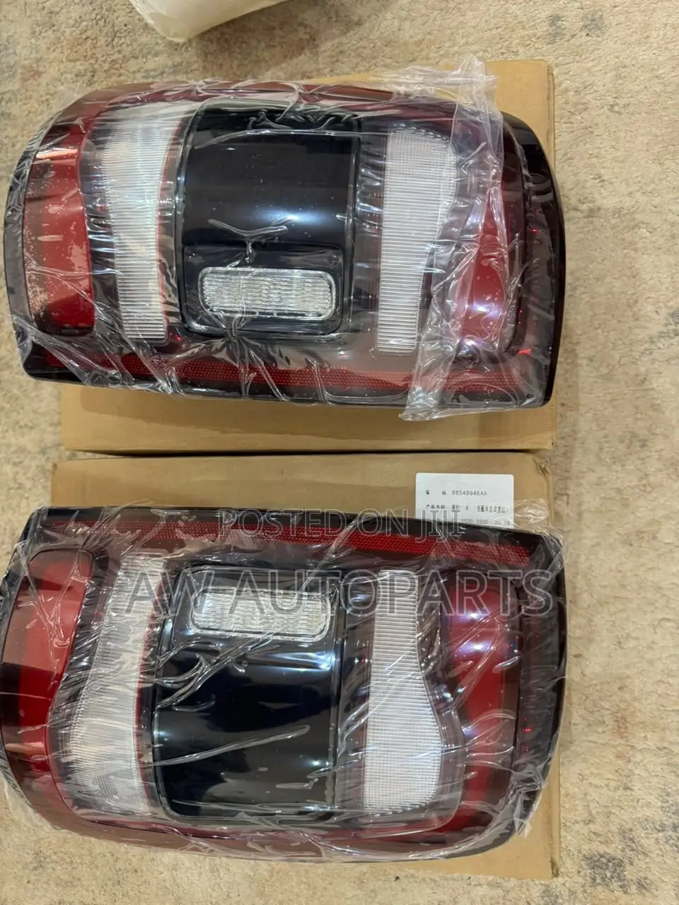 RAM 2020-2024 Taillight Black. Pair