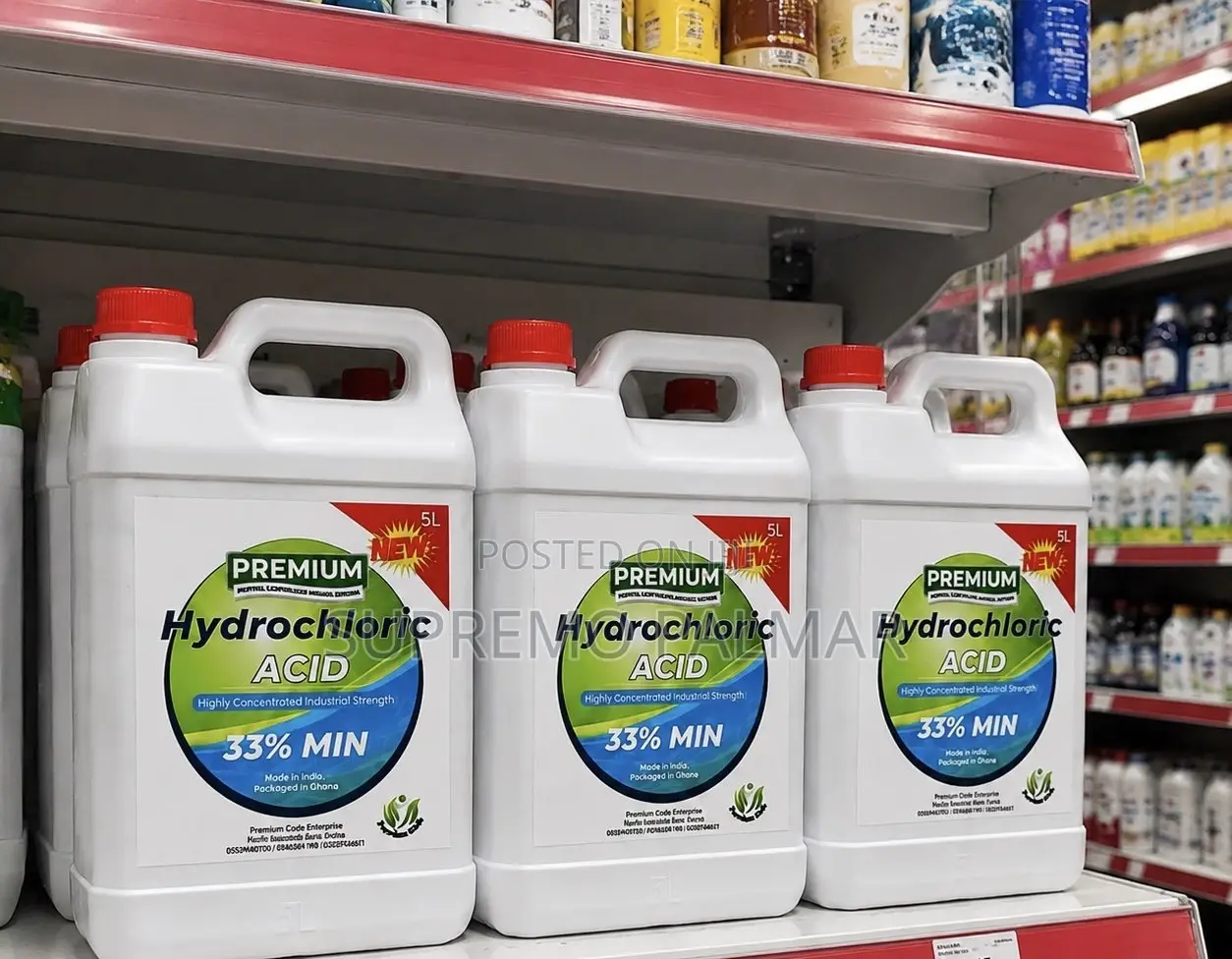 5L Industrial Concrete Etching Acid – Heavy-Duty Floor Prep Tile