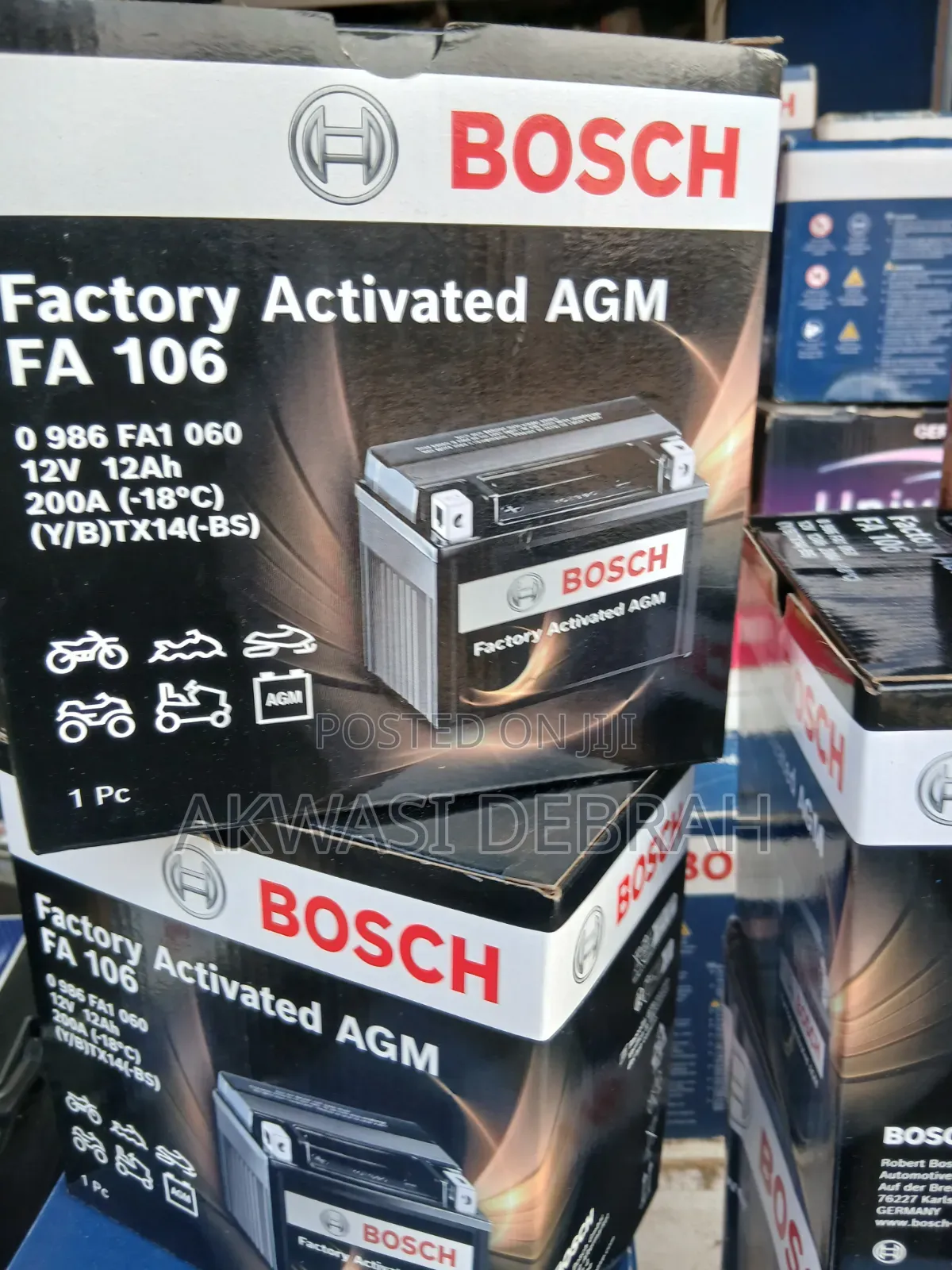 Auxiliary Battery 12v 12Ah
