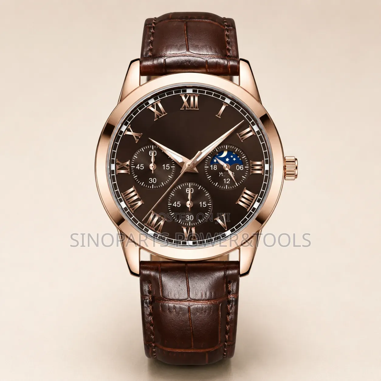 Men's Luxury Leather Quartz Watch – Business Style