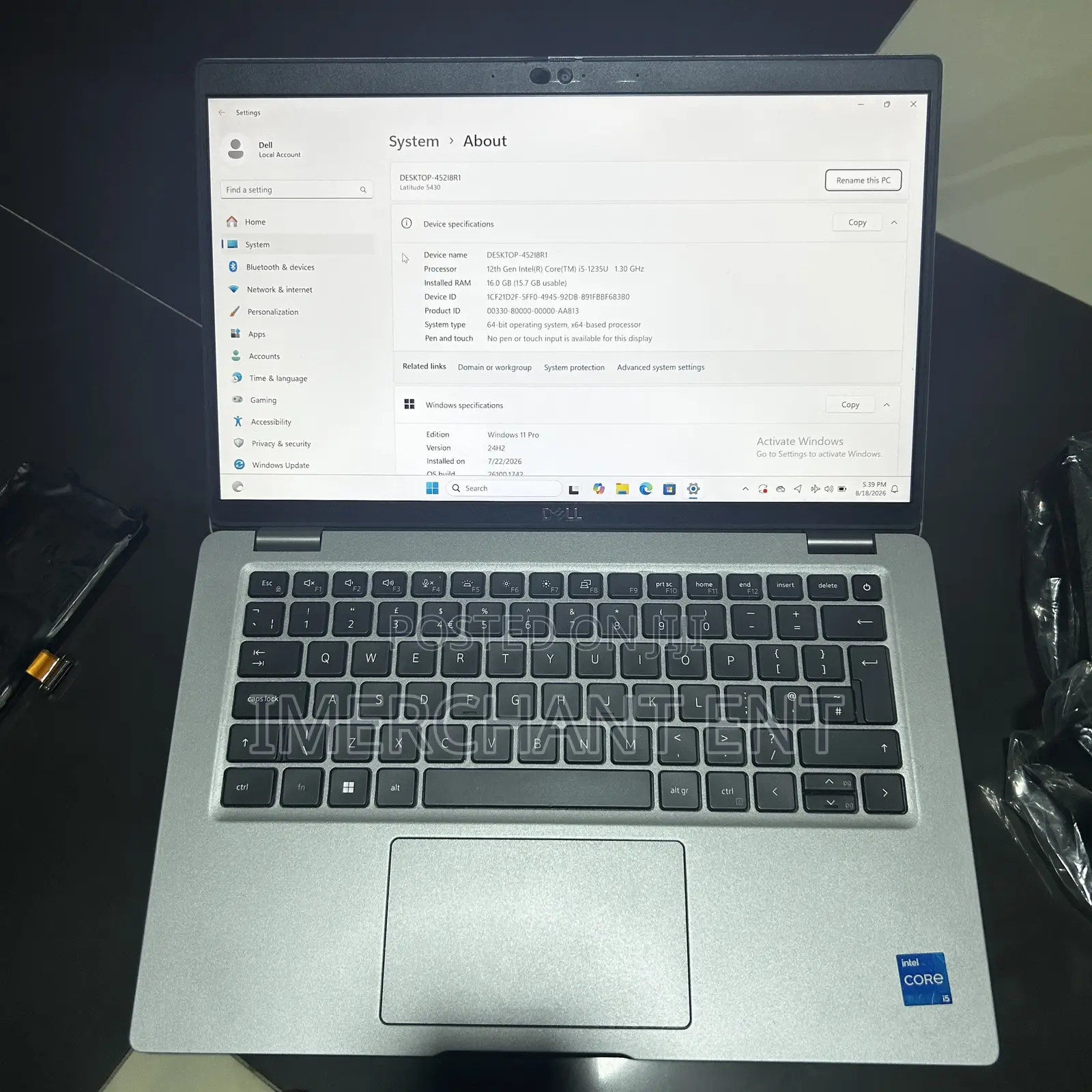 Laptop Dell Latitude 5430 16GB Intel Core i5 SSD 512GB