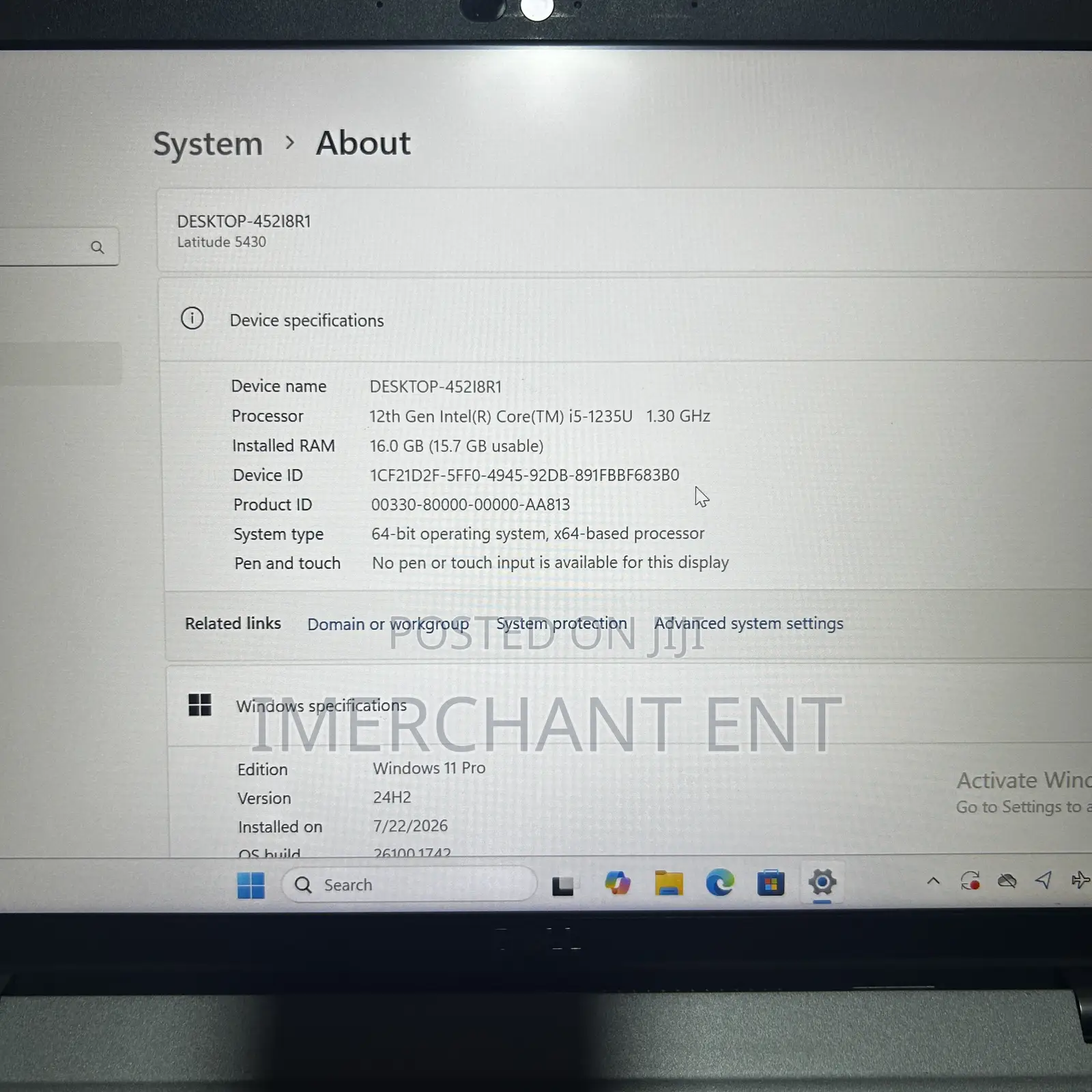Laptop Dell Latitude 5430 16GB Intel Core i5 SSD 512GB