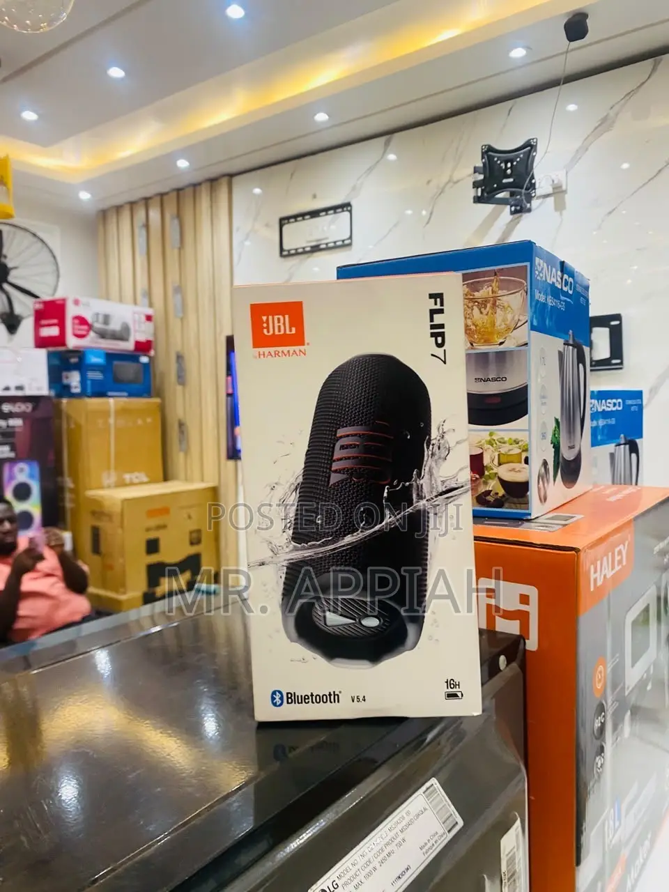 Order JBL Flip 7 Portable Bluetooth Speaker(Black) 