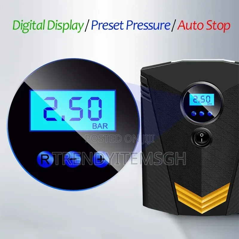 Digital Car Tyre Inflator Air Compressor