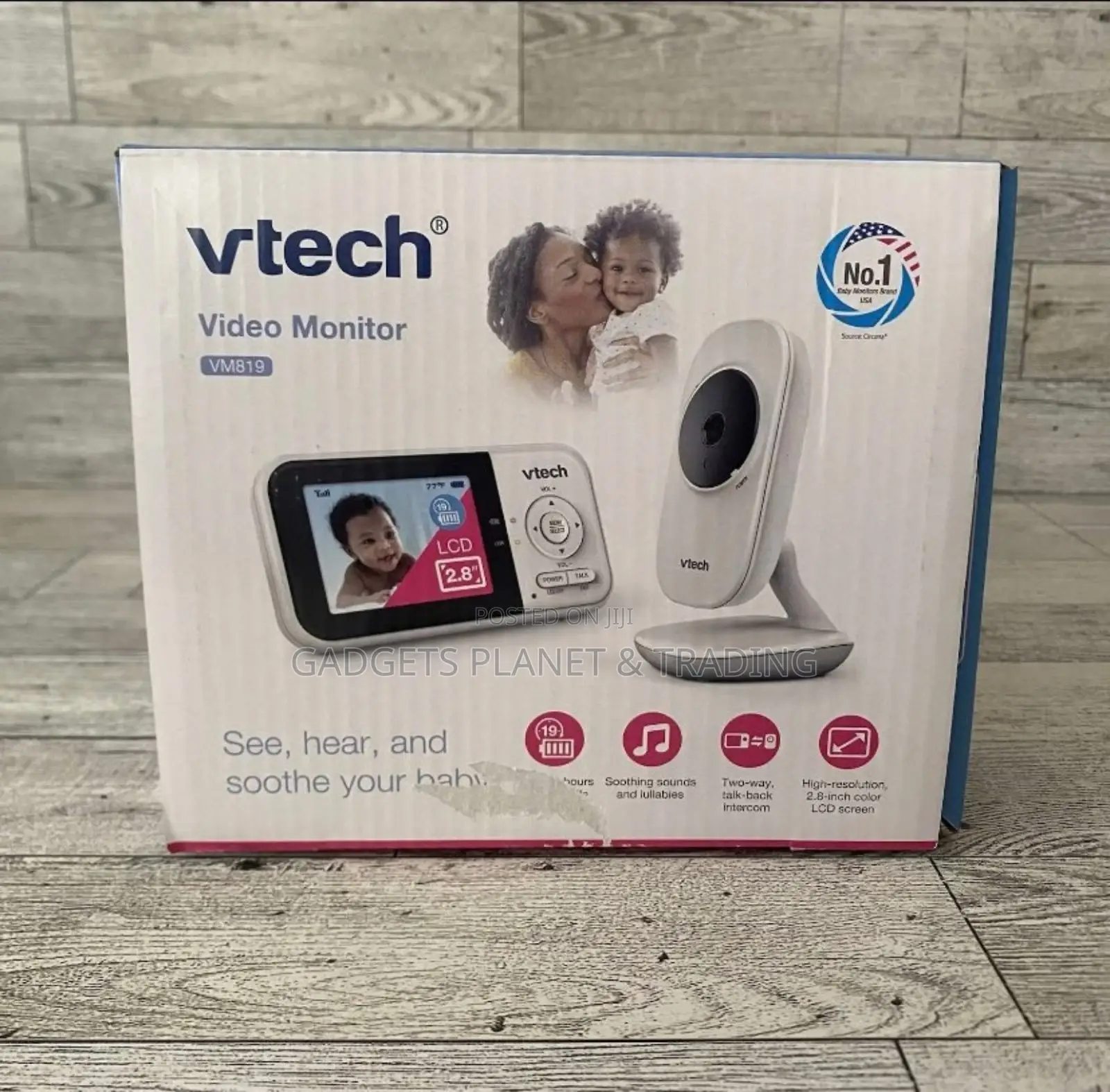 VTech Baby Monitor No WiFi With 1 Camera 19Hrs WorkTime 1000Ft Range