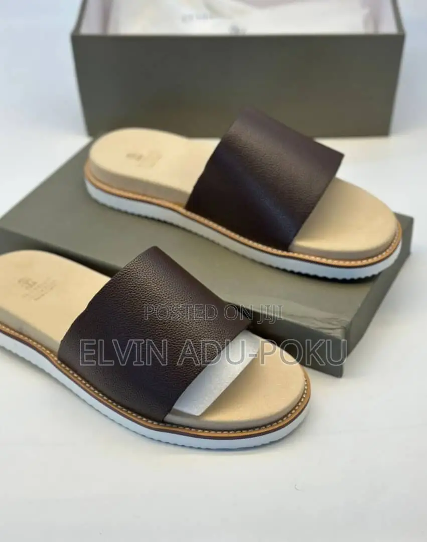 Brunello Cucinelli Brown Leather Sandals