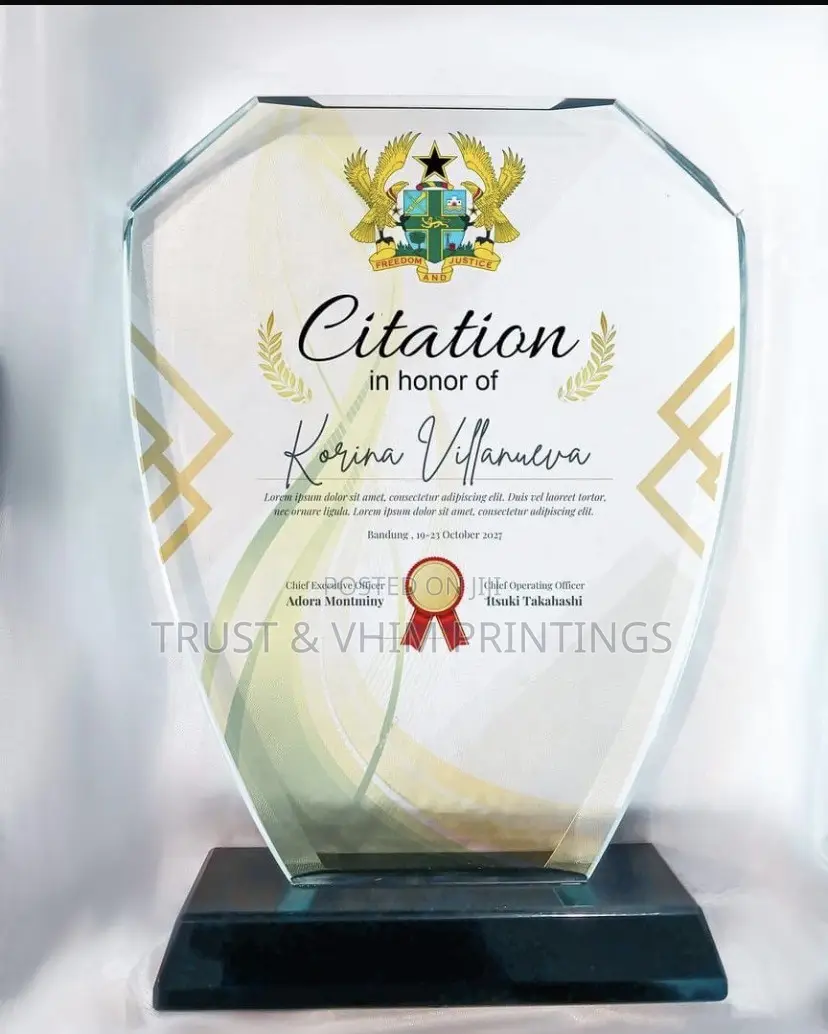 Awards Plaque Customization